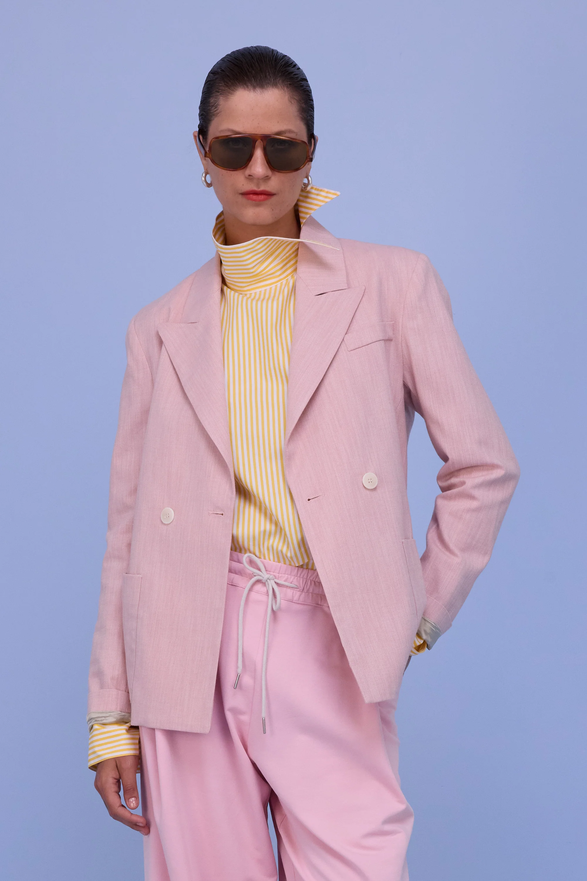 Davos blazer in soft rose