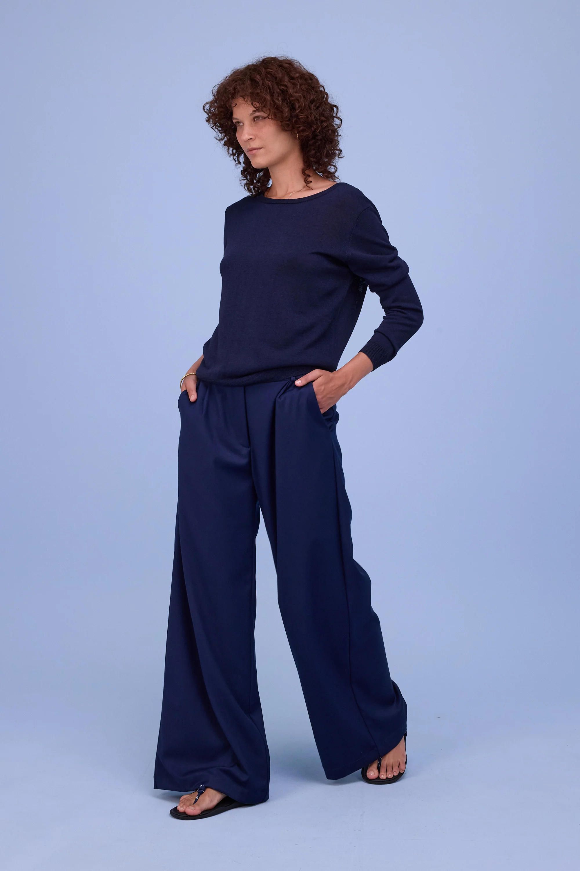 Zoella broek in navy - Image 2