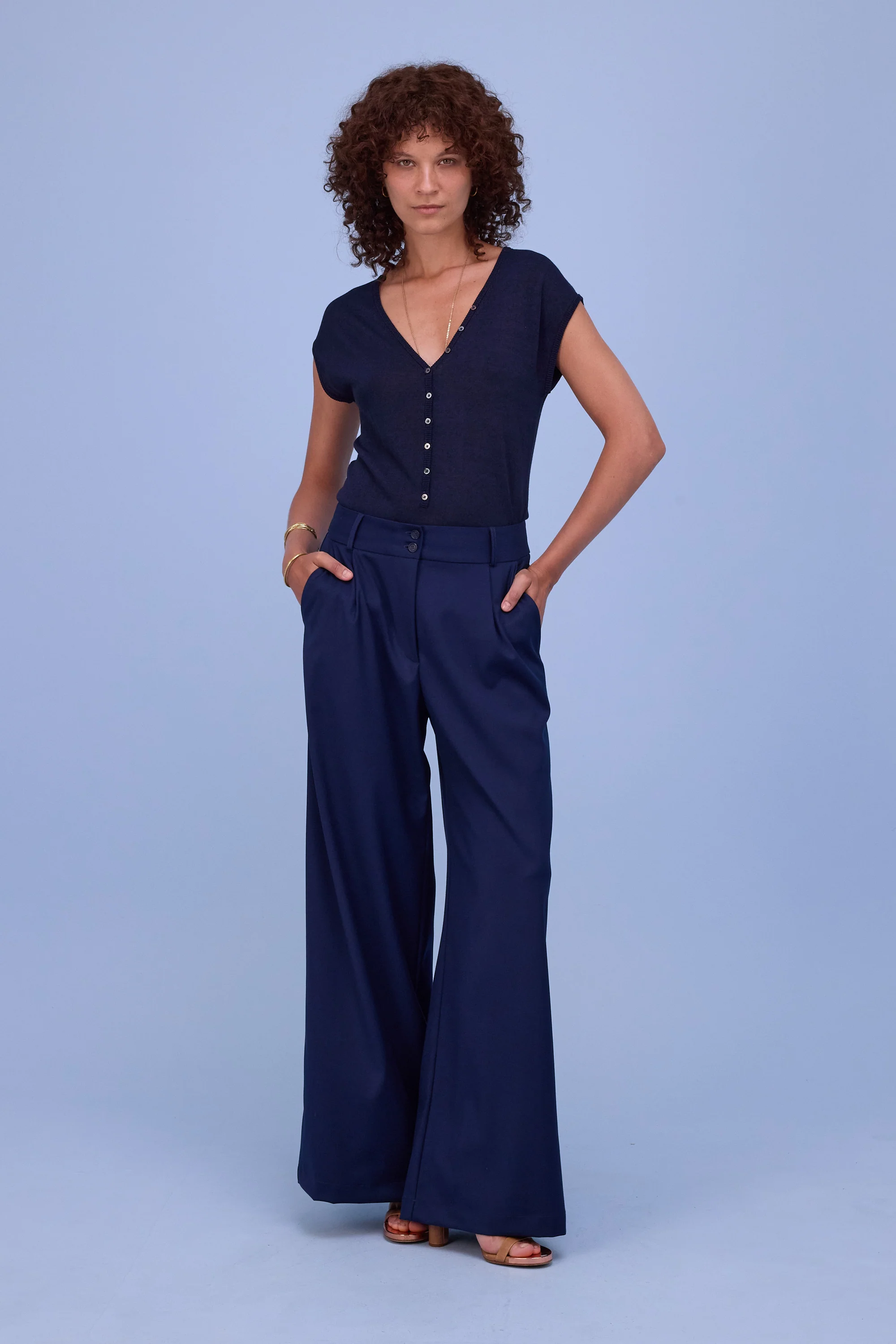 Zoella broek in navy - Image 7
