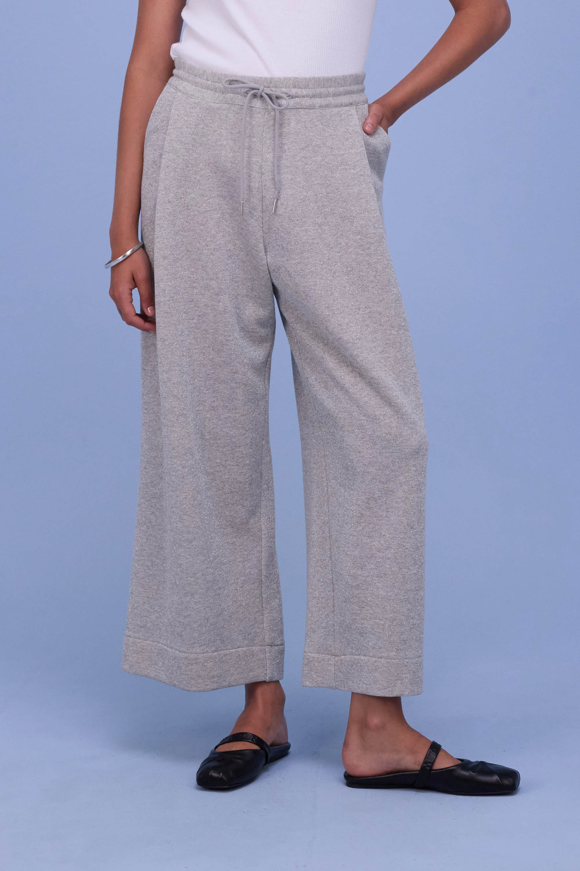 Helier broek in silver lurex