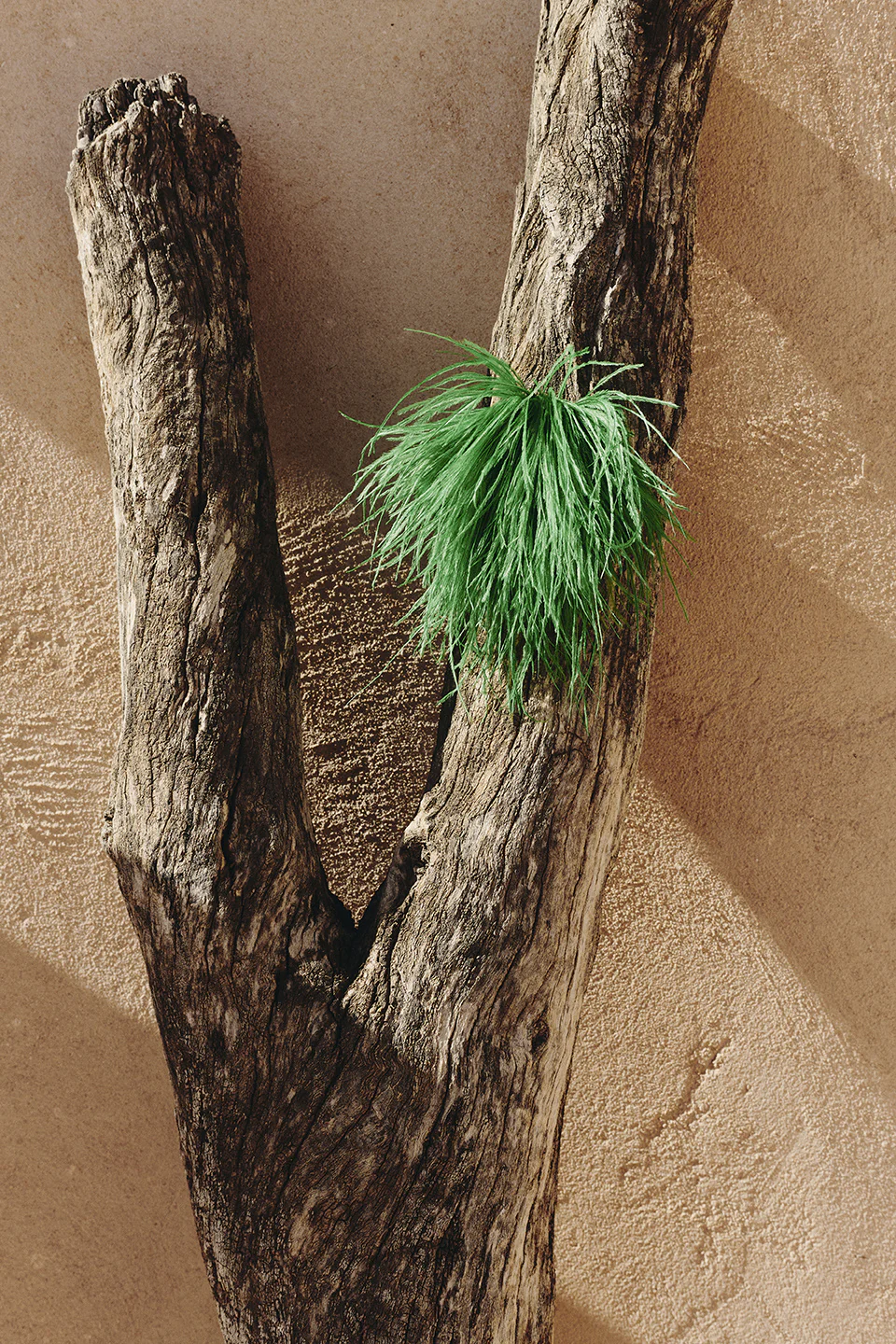 Zaza brooch in grass green feathers - Image 2
