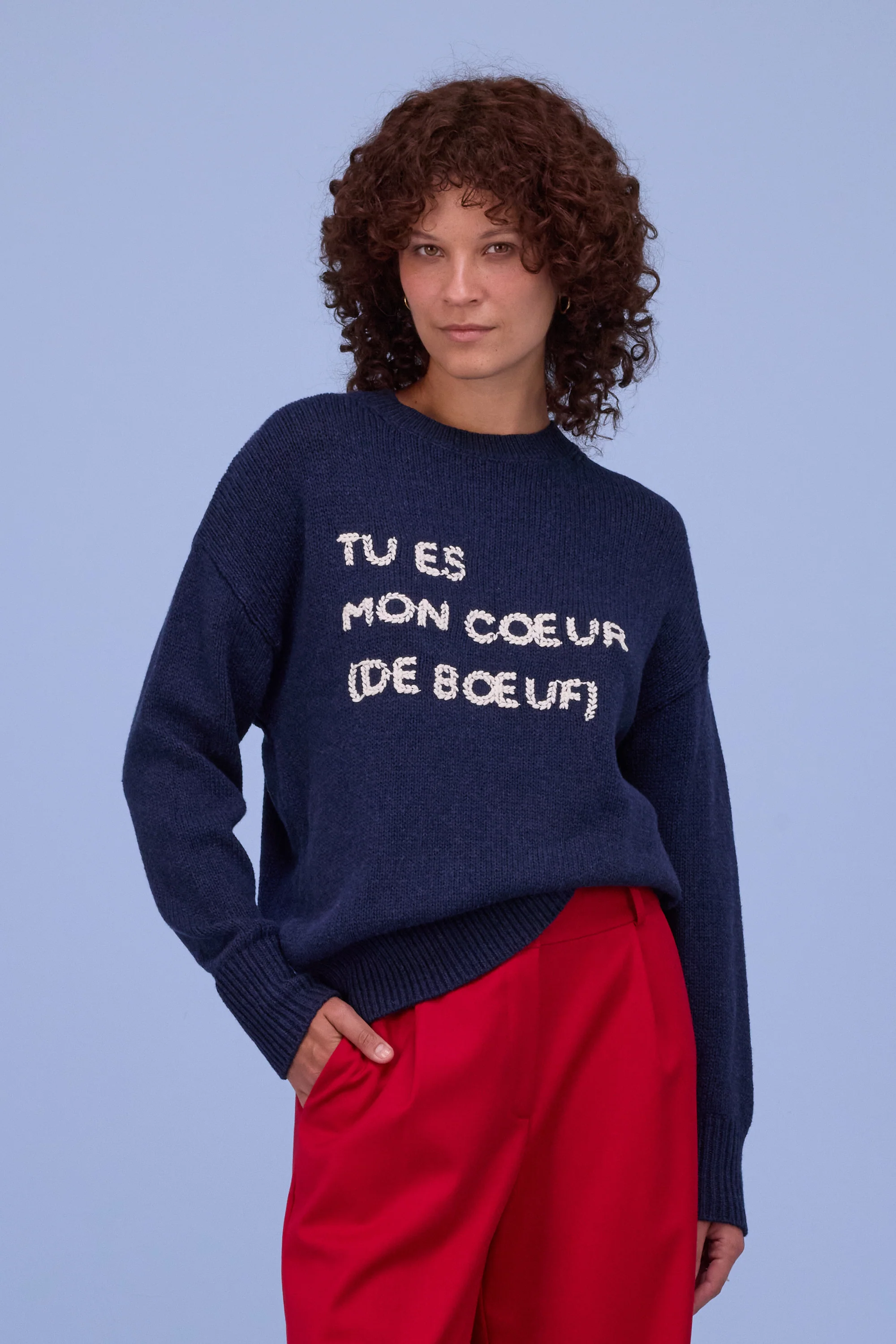 Heguri trui in navy - Image 7