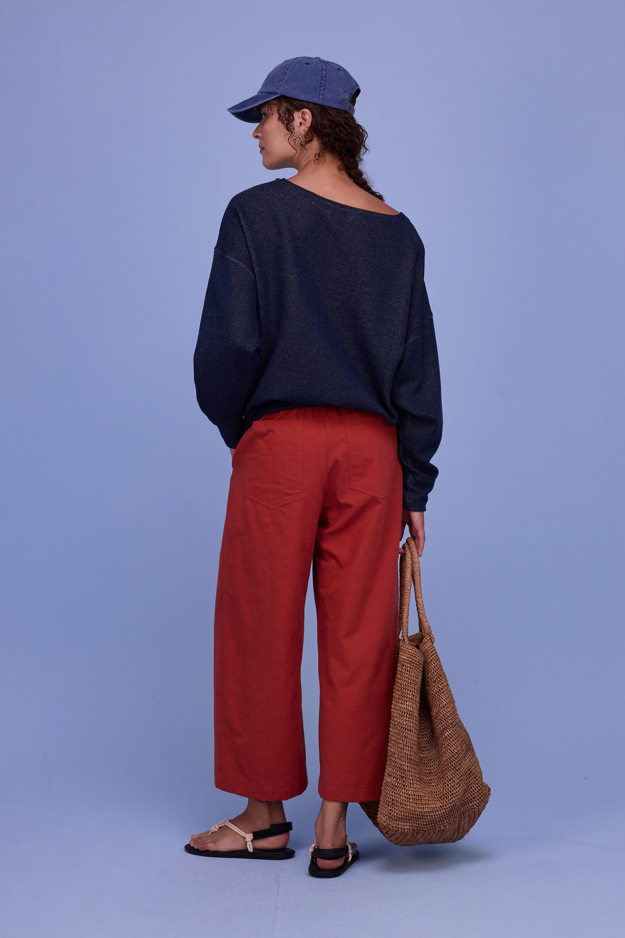 Gisele sweater in night blue lurex - Image 3