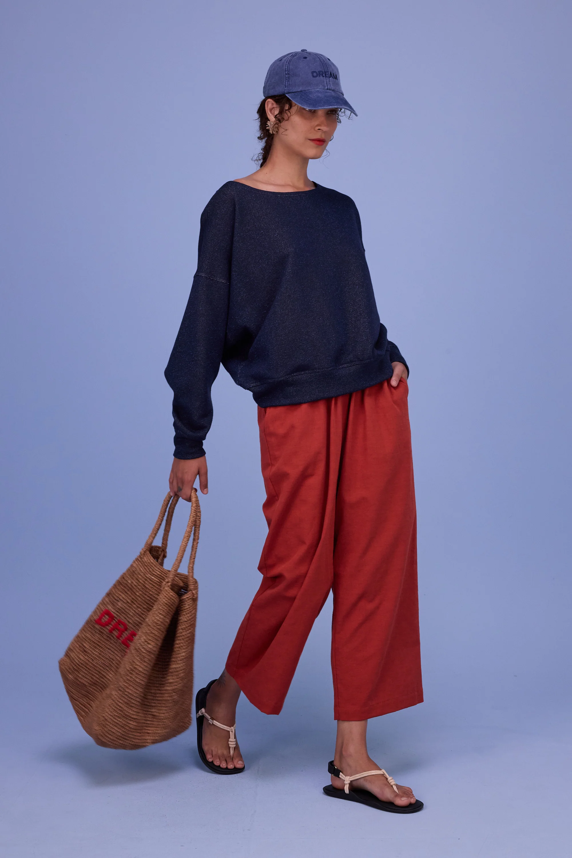 Gisele sweater in night blue lurex - Image 4