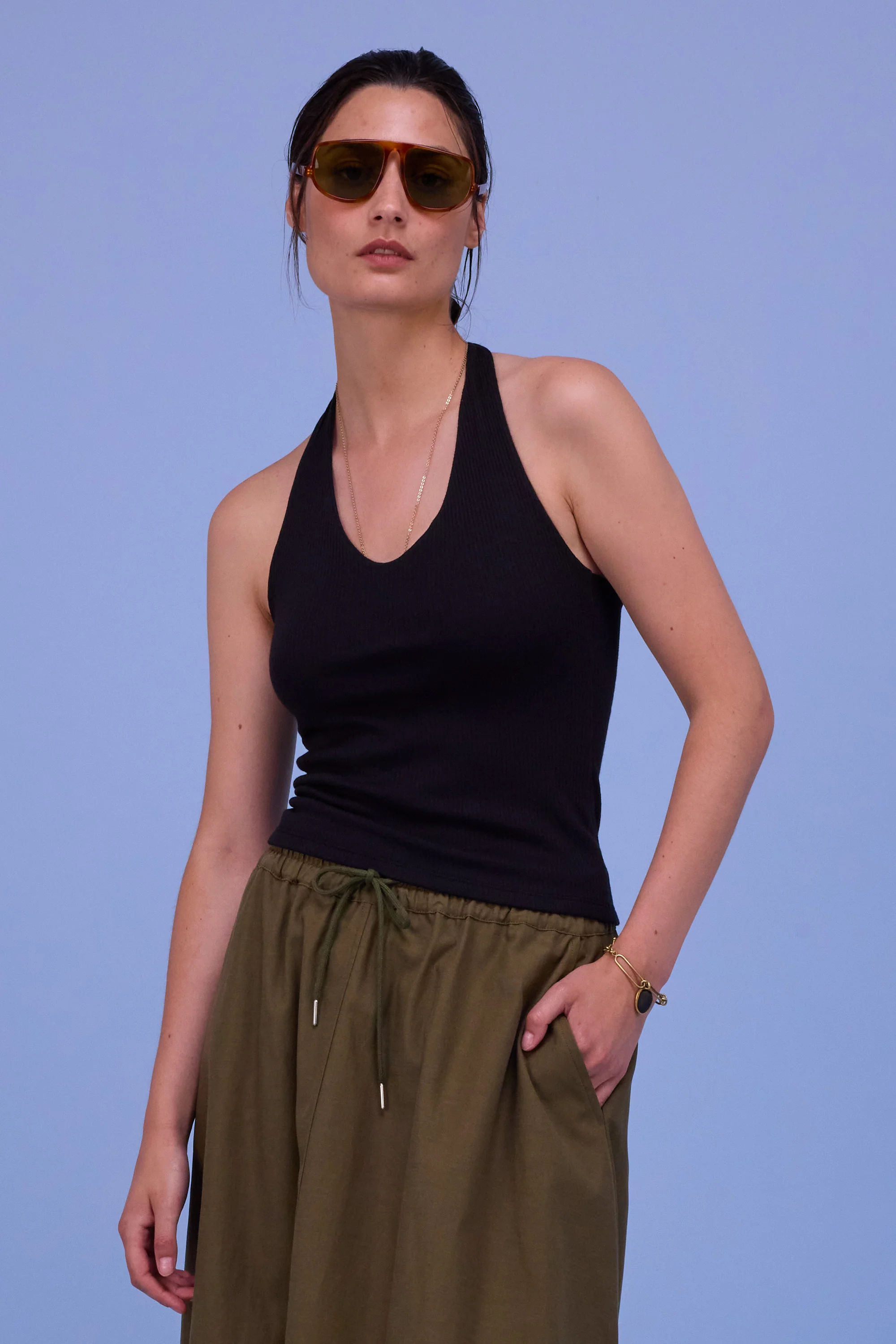 Heather zwart topje