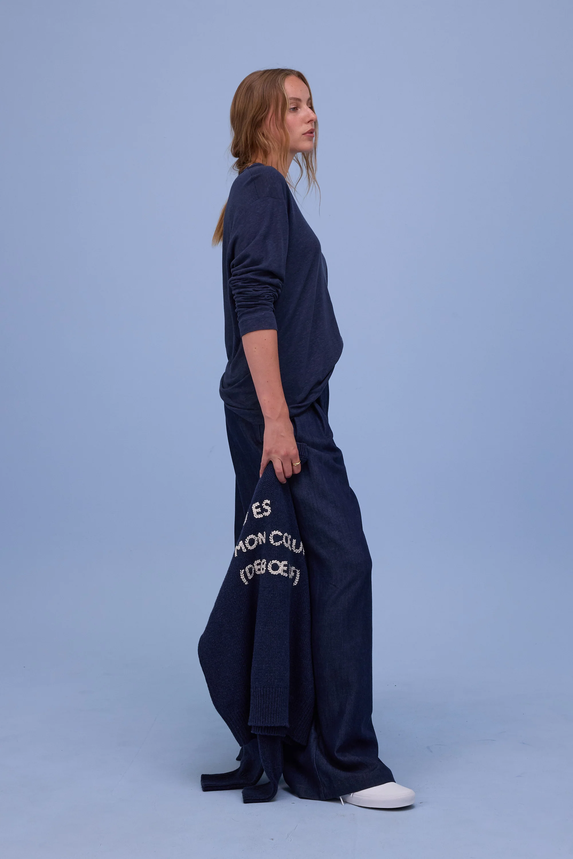 Geoff navy T-shirt - Image 6