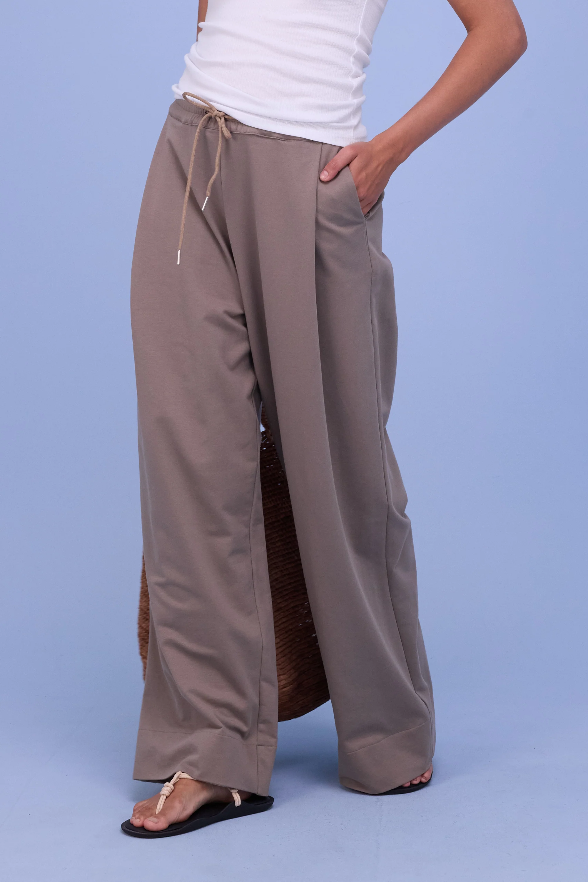 Geano broek in simply taupe