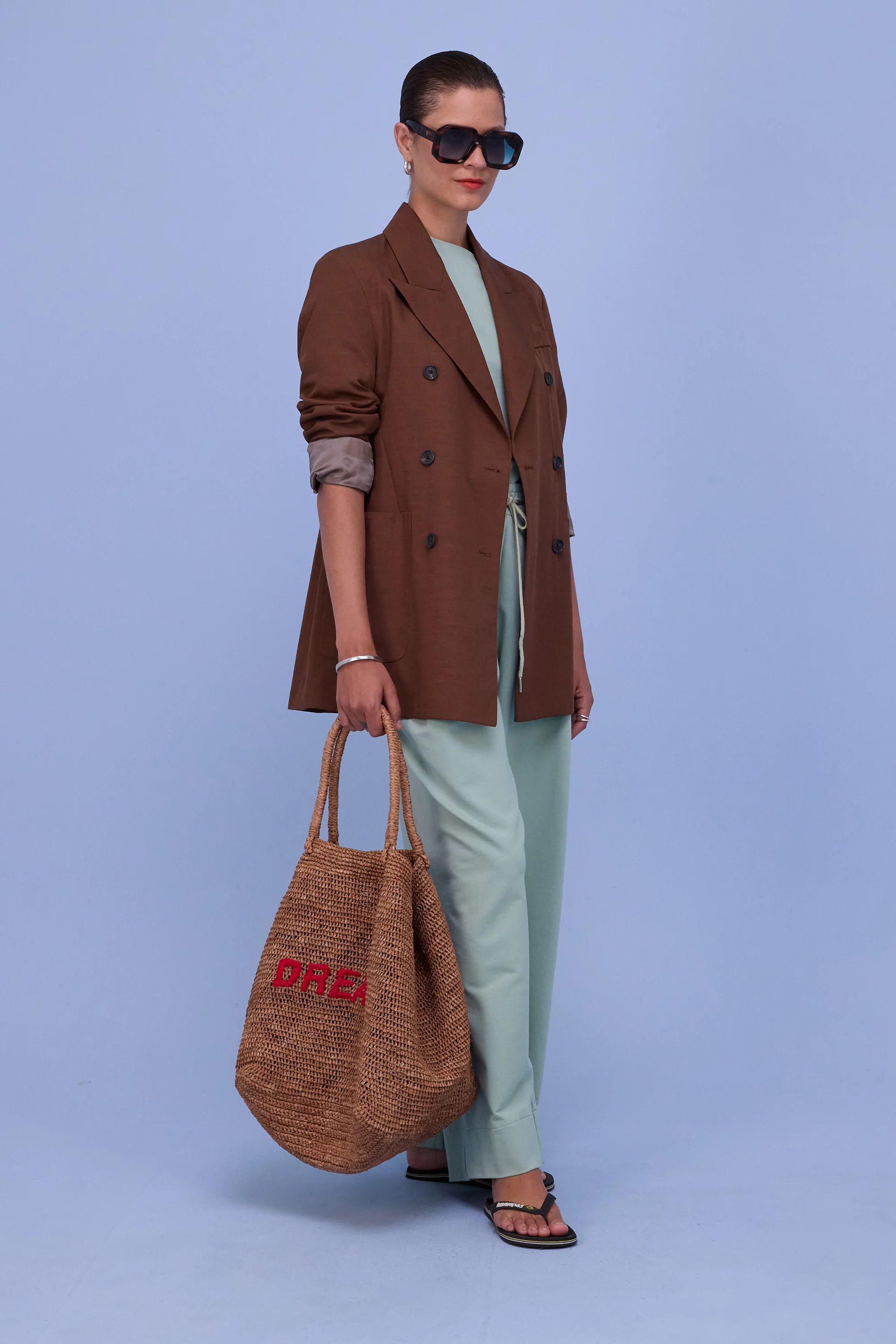Dotty sweater in sage molton - Image 6