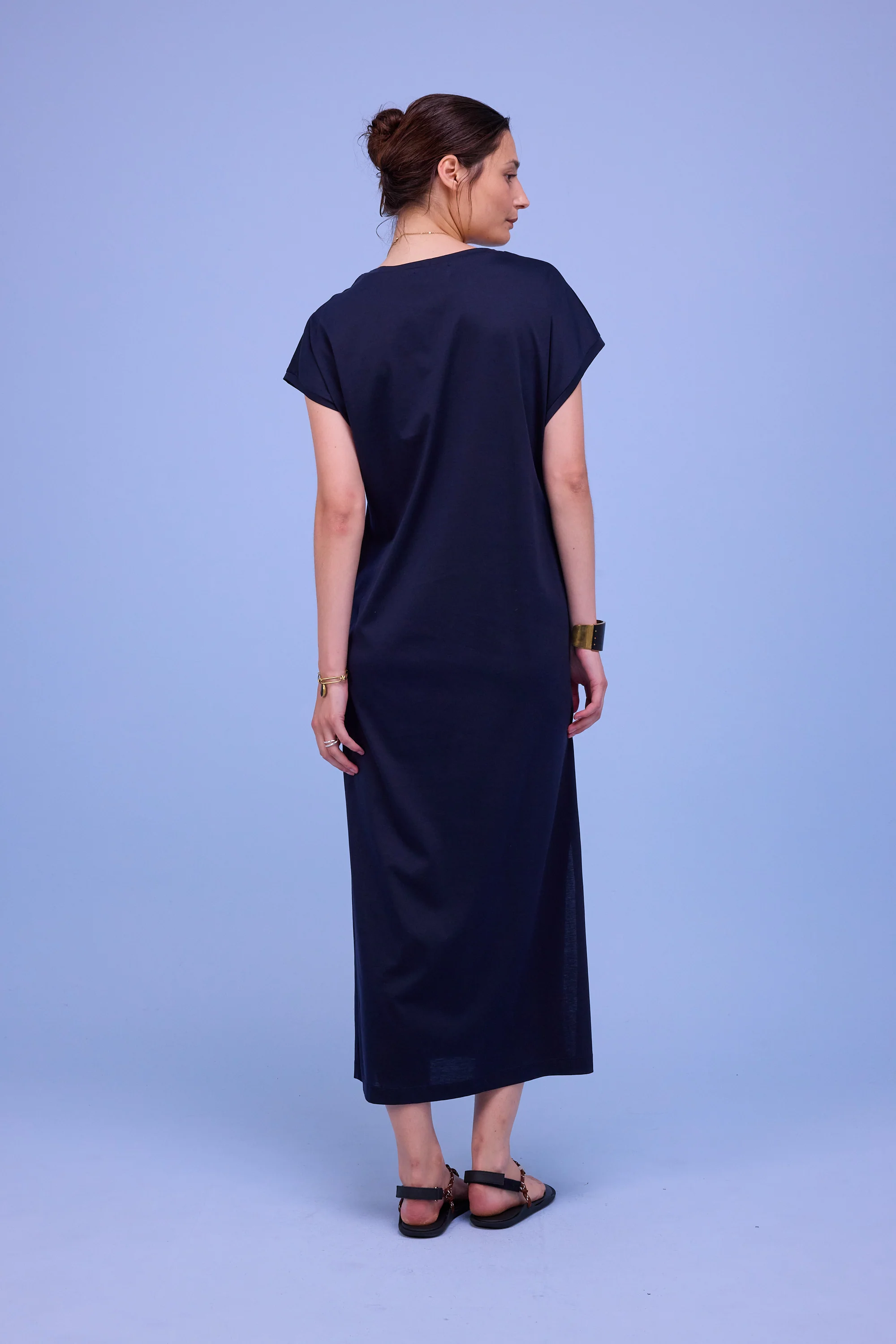 Denise jurk in night blue - Image 4