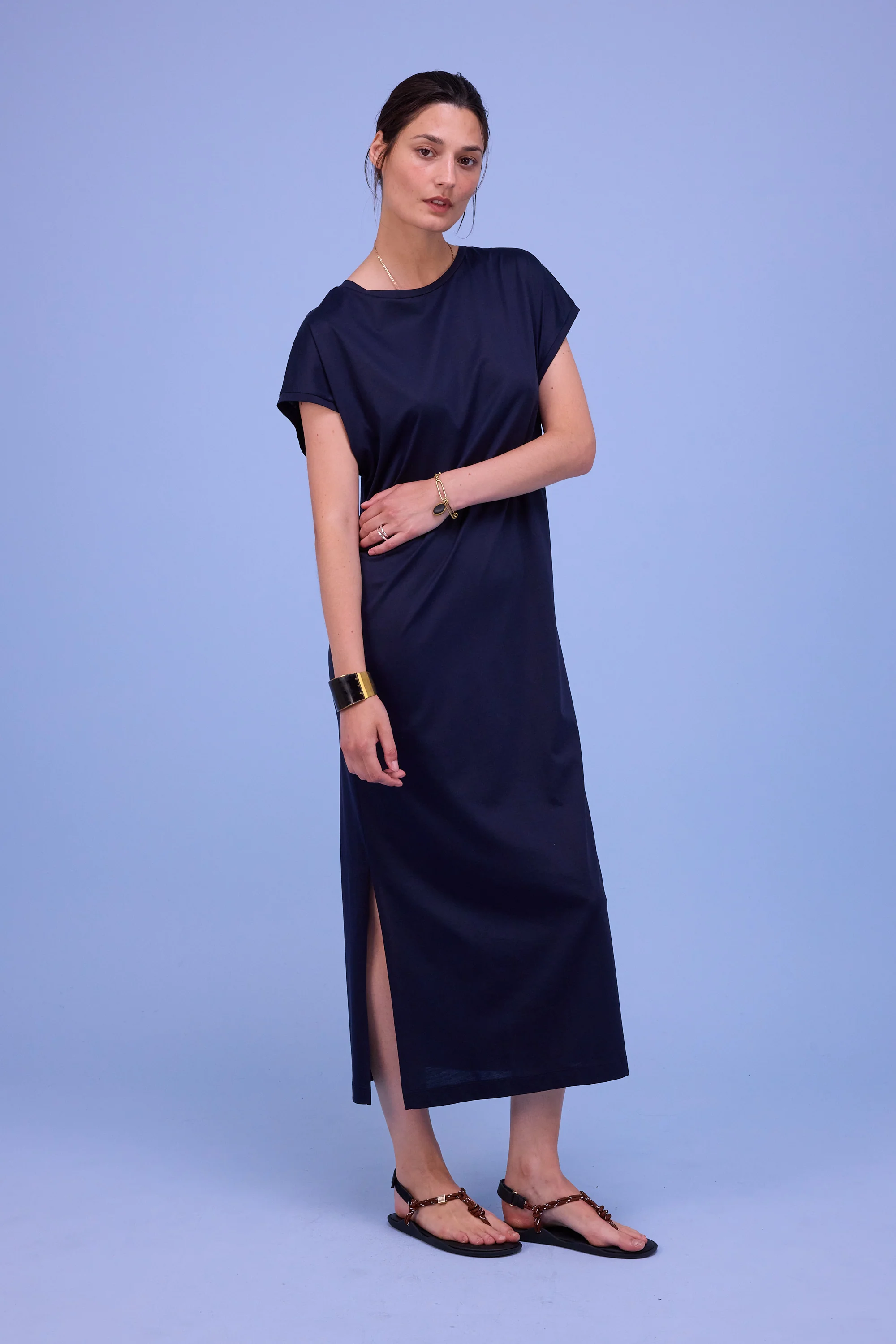 Denise jurk in night blue - Image 5
