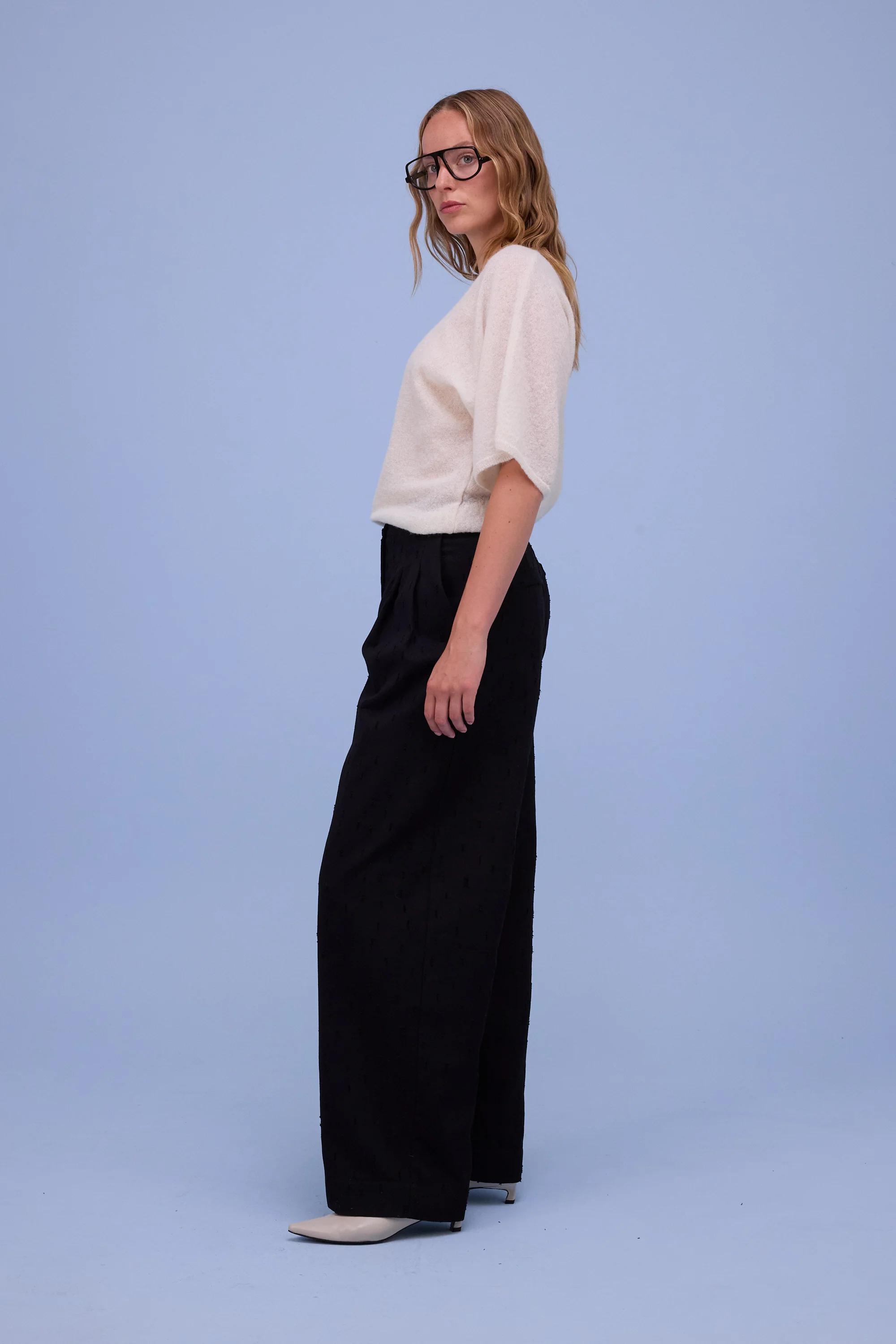 Harpo broek in black ripped cotton - Image 4