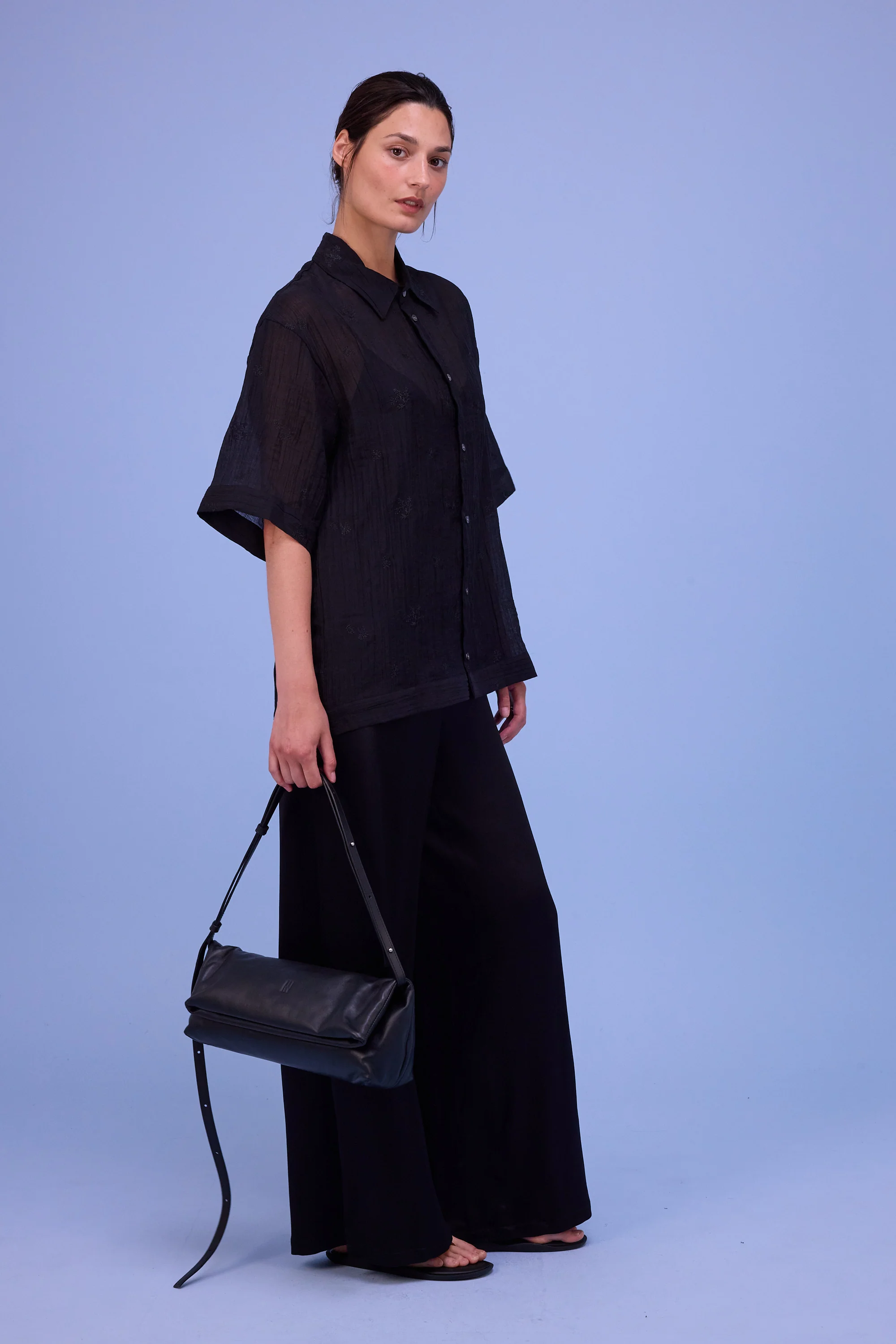 Hette jumpsuit in shiny black - Image 5