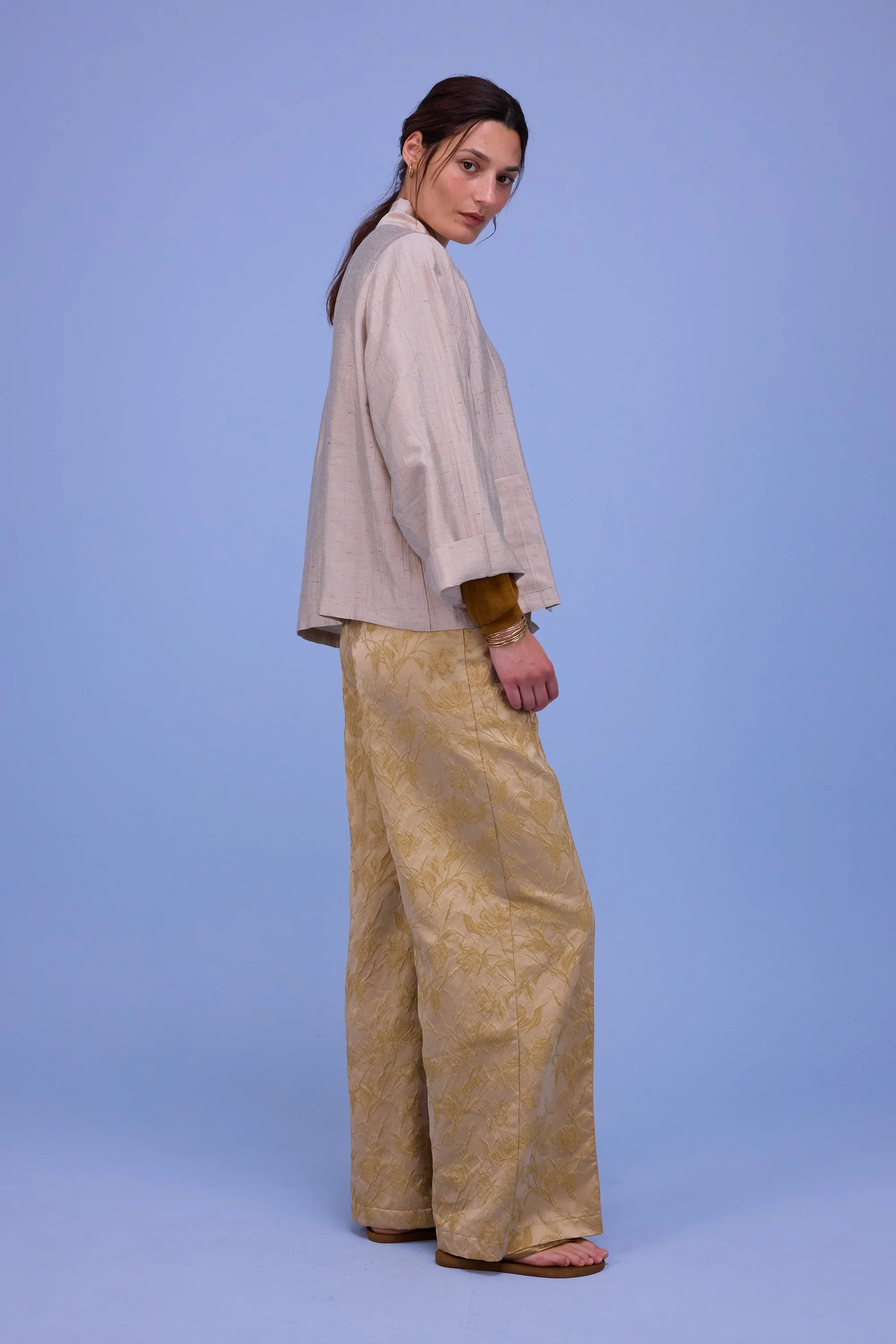 Flenn kimono in champagne santoso - Image 3