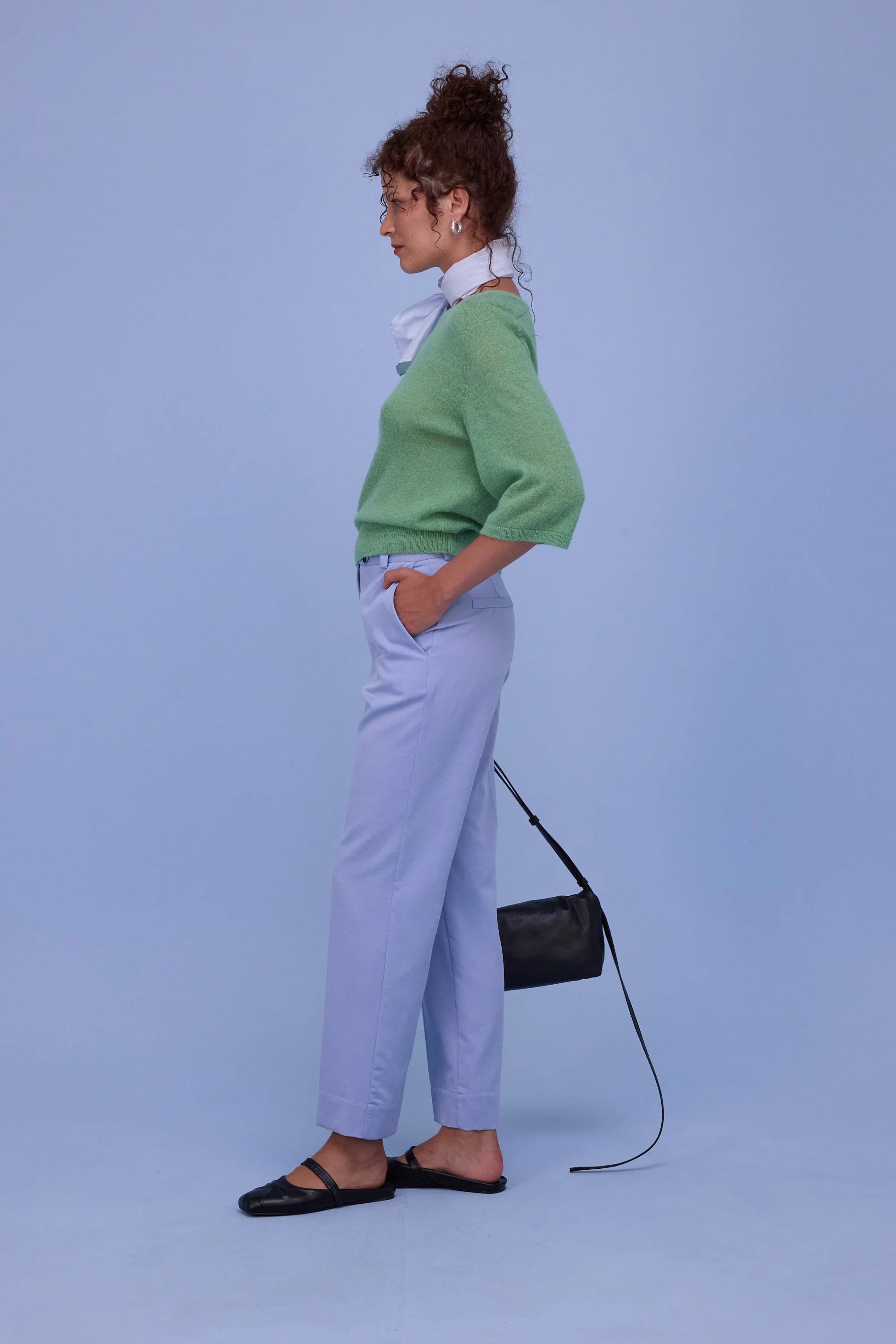 Gons broek in soft blue - Image 3