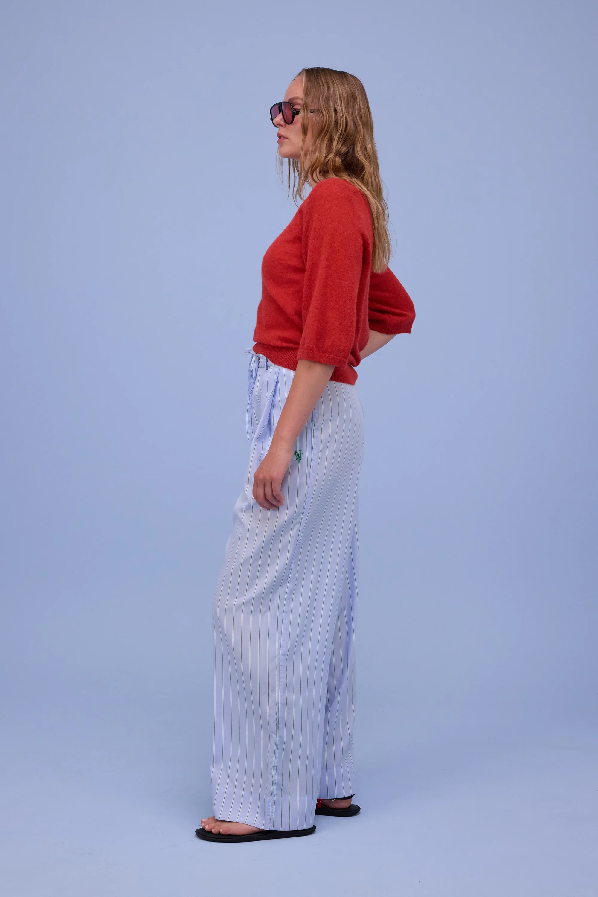 Huelva trui in poppy red - Image 4
