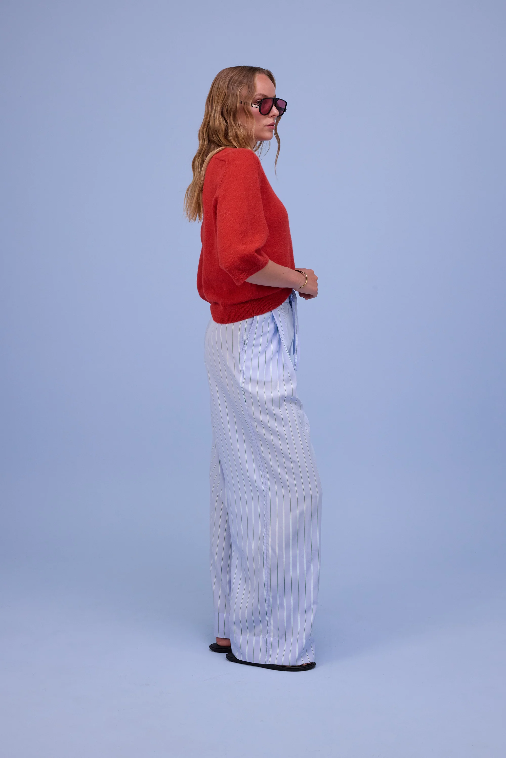 Huelva trui in poppy red - Image 6