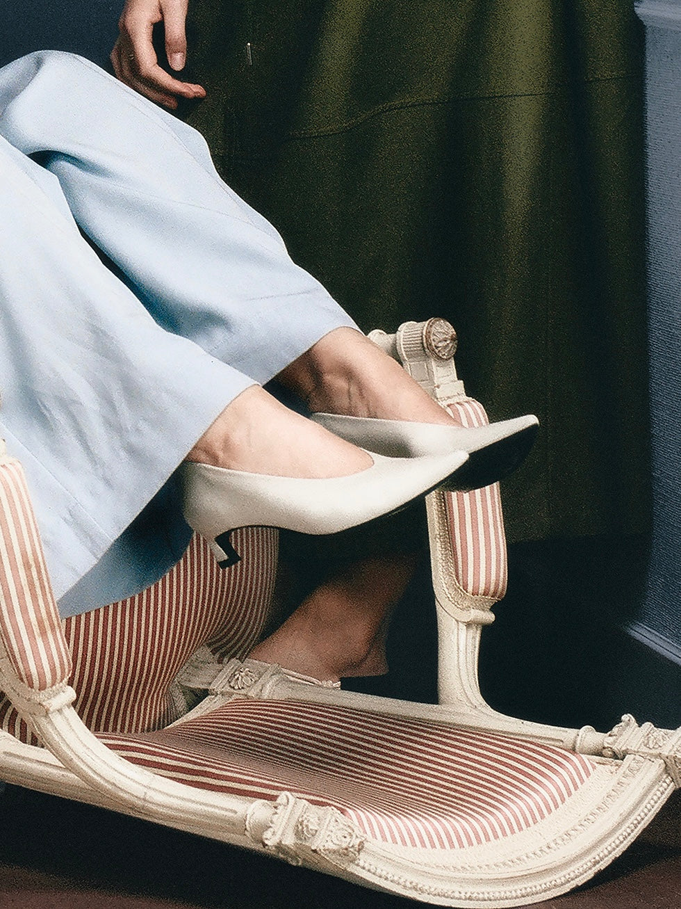 Heaven pump in chalk white - Image 3