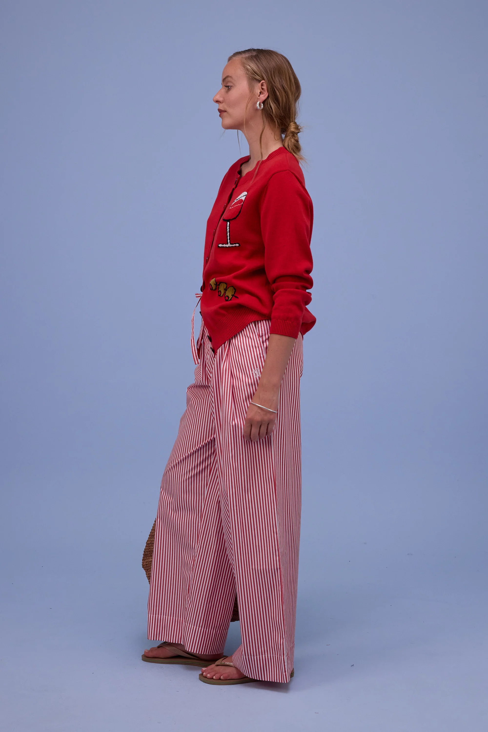 Haiko broek in red stripes - Image 3