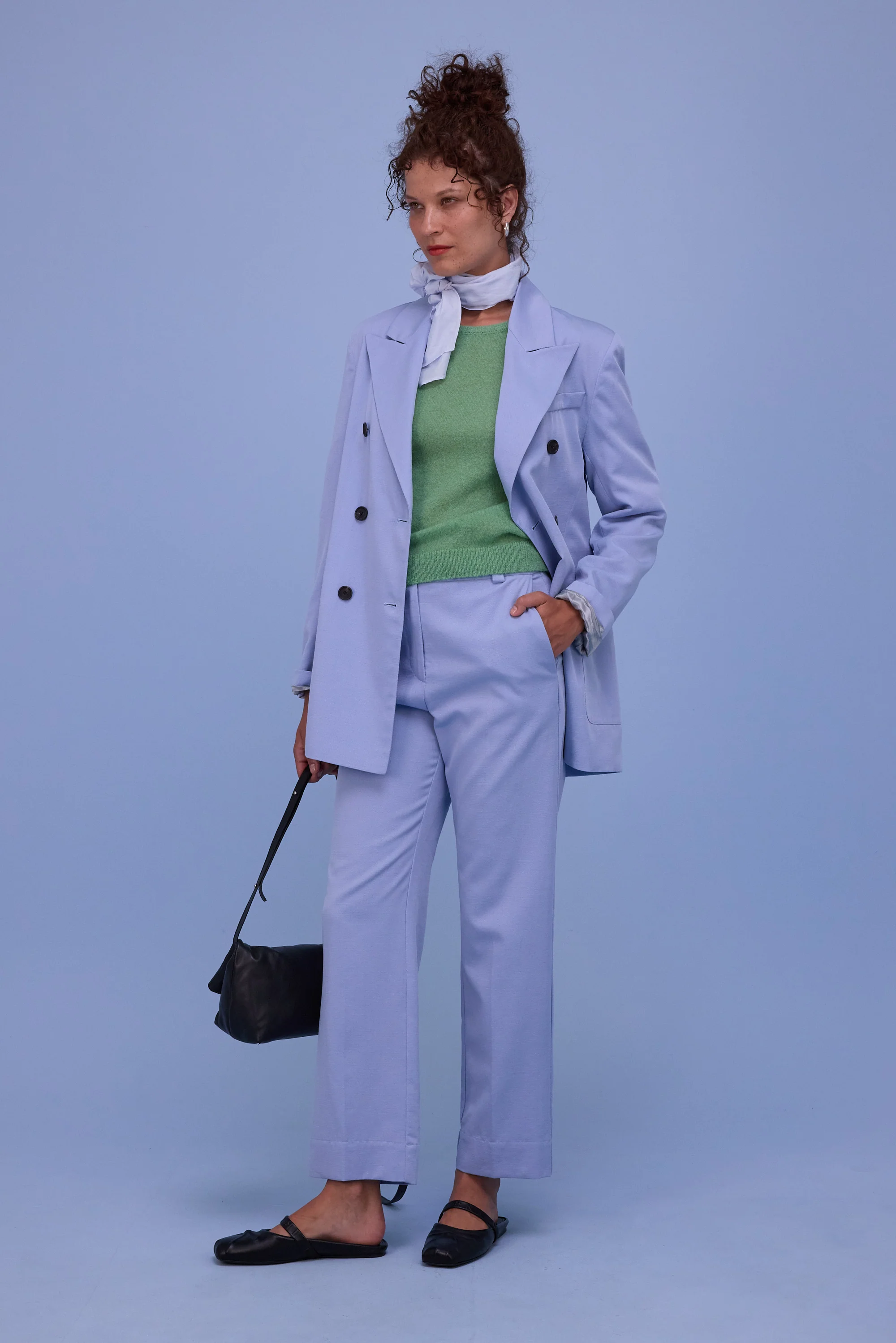 Glenn blazer in soft blue - Image 7