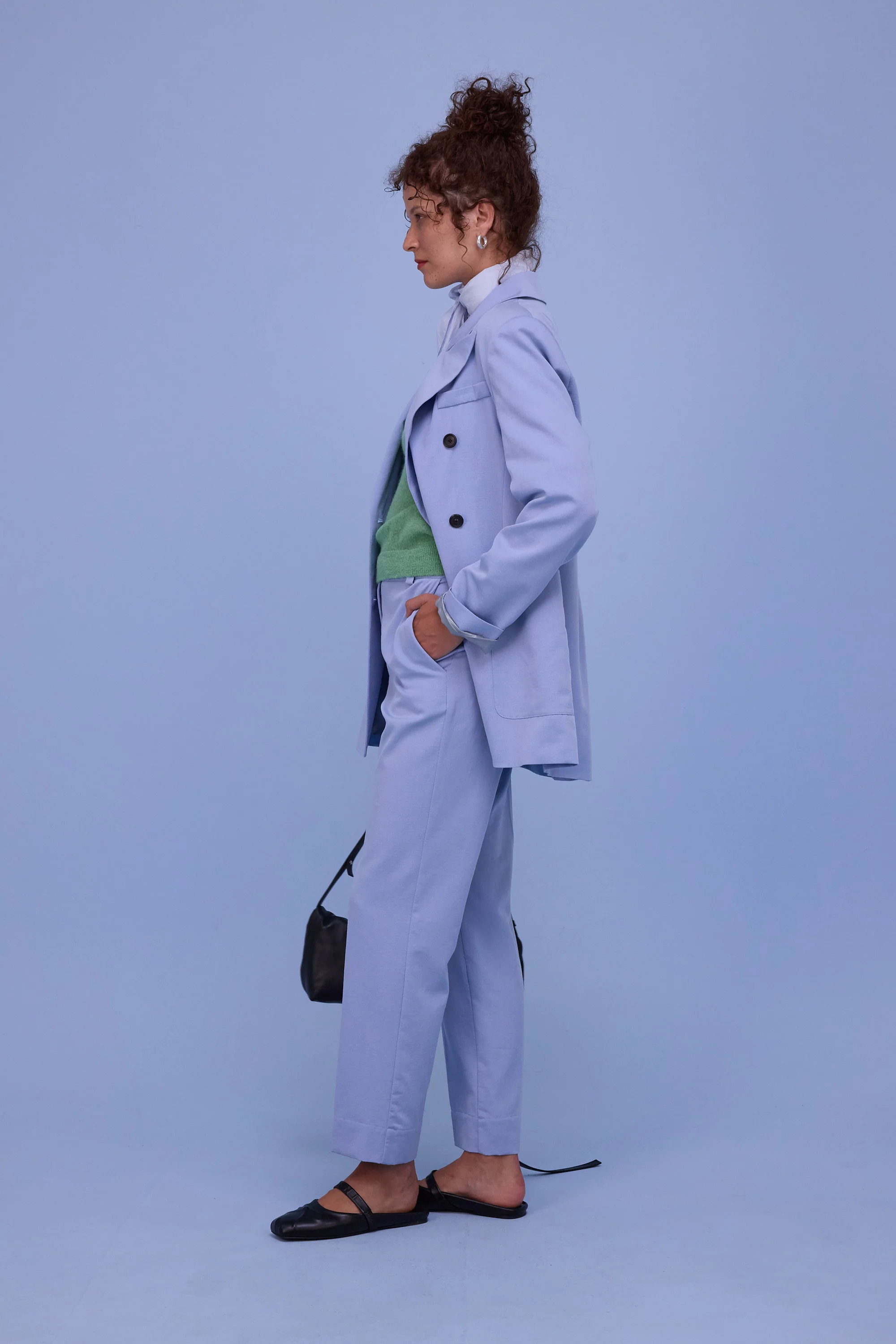 Glenn blazer in soft blue - Image 8