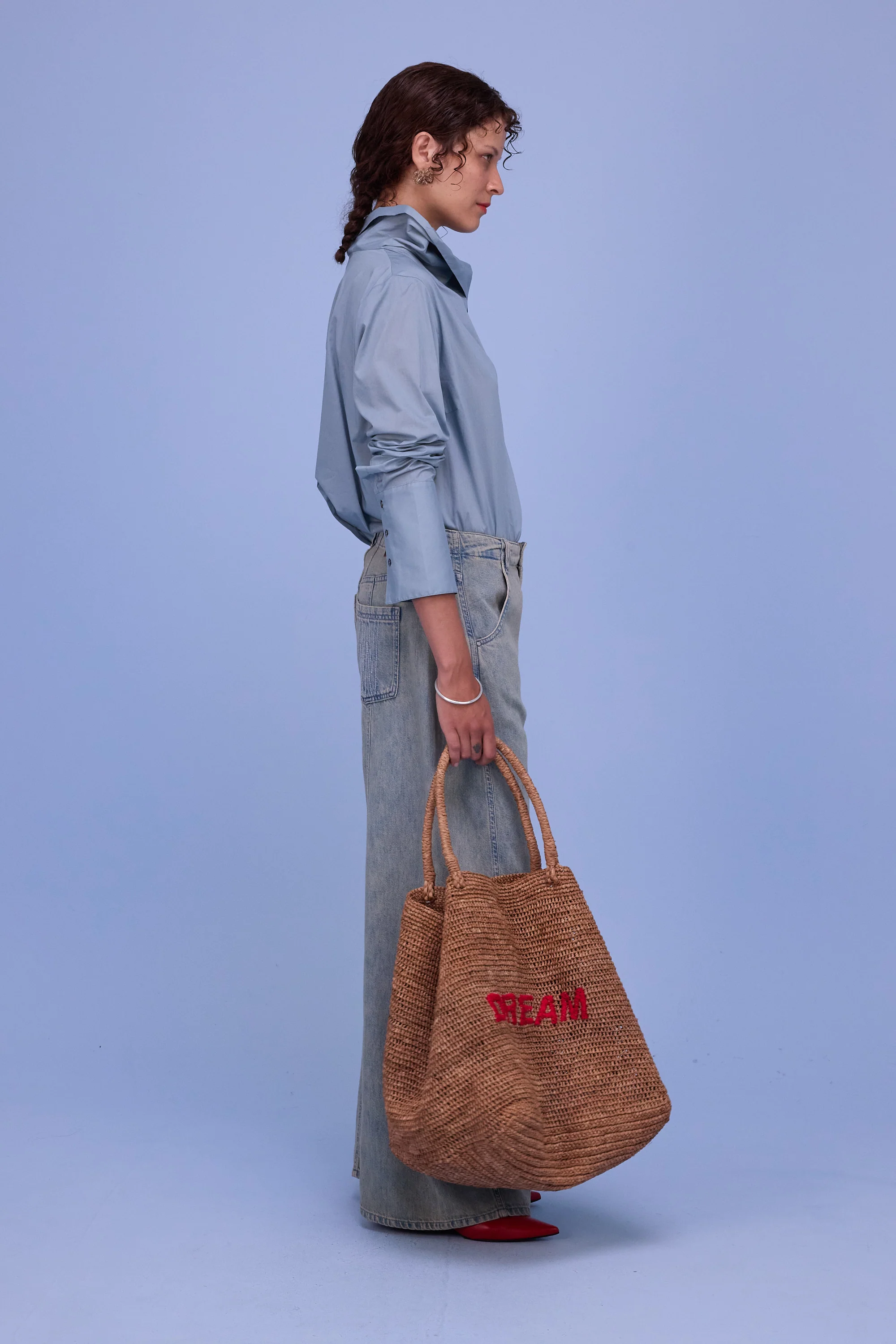 Haya blouse in dusk blue - Image 4