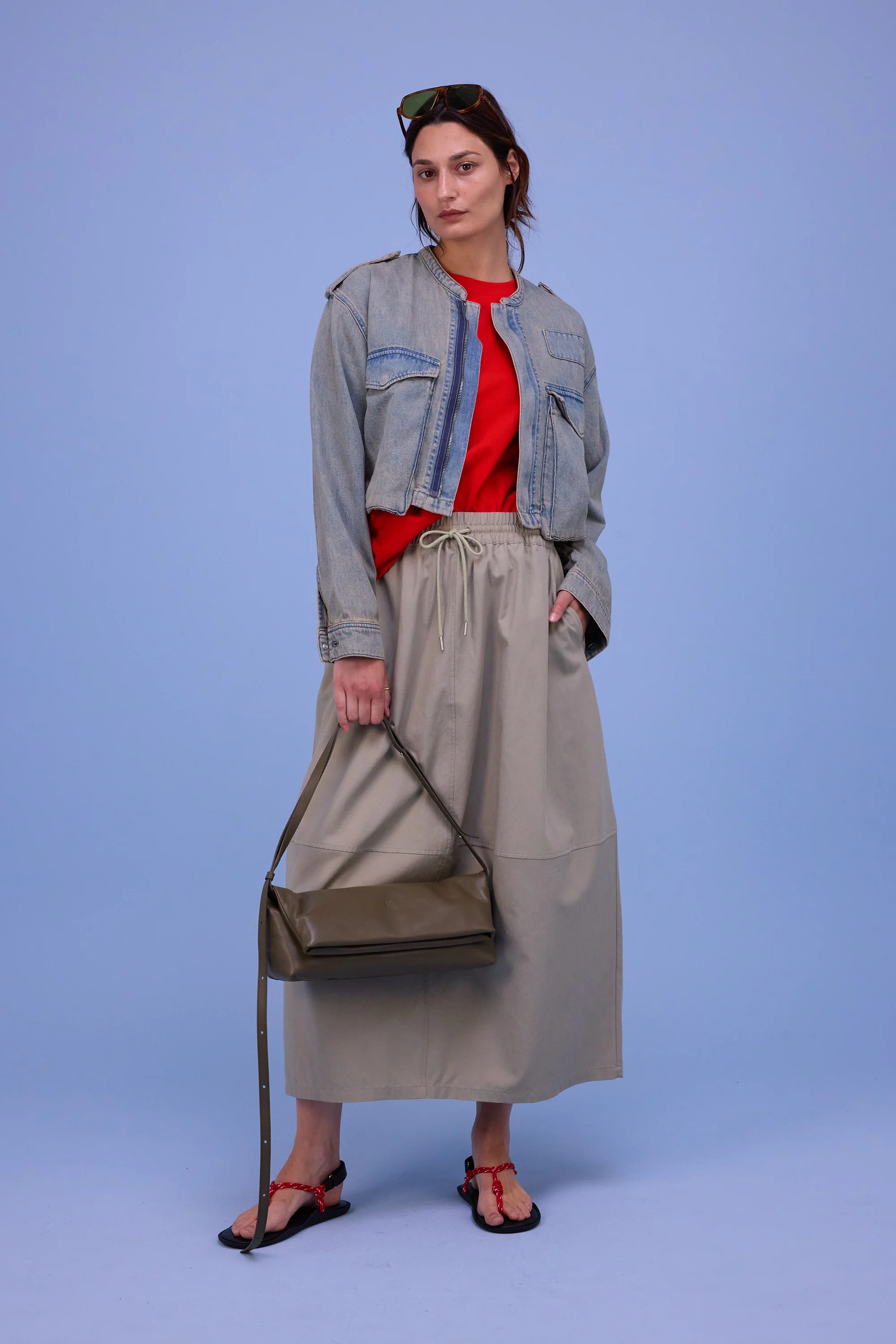 Hill jasje in sand denim - Image 10