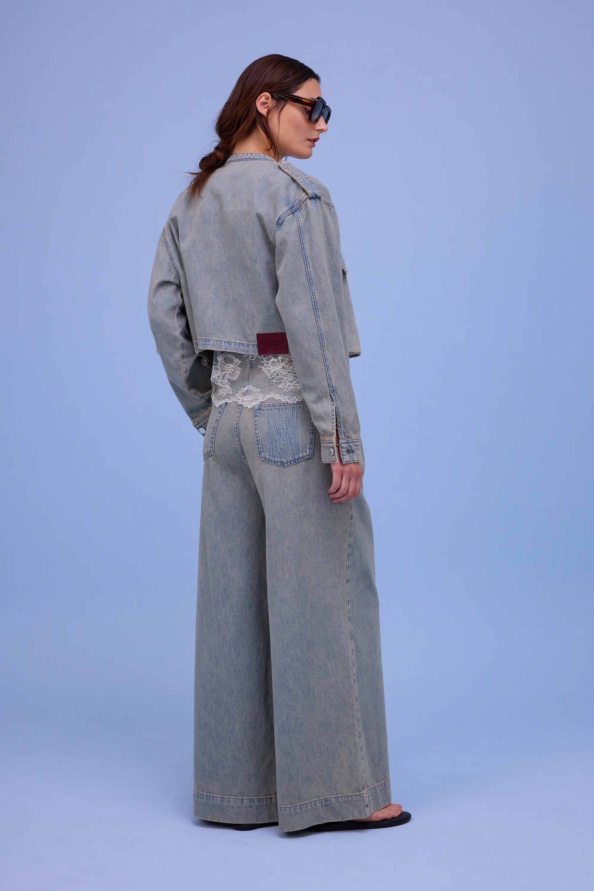 Hill jasje in sand denim - Image 8