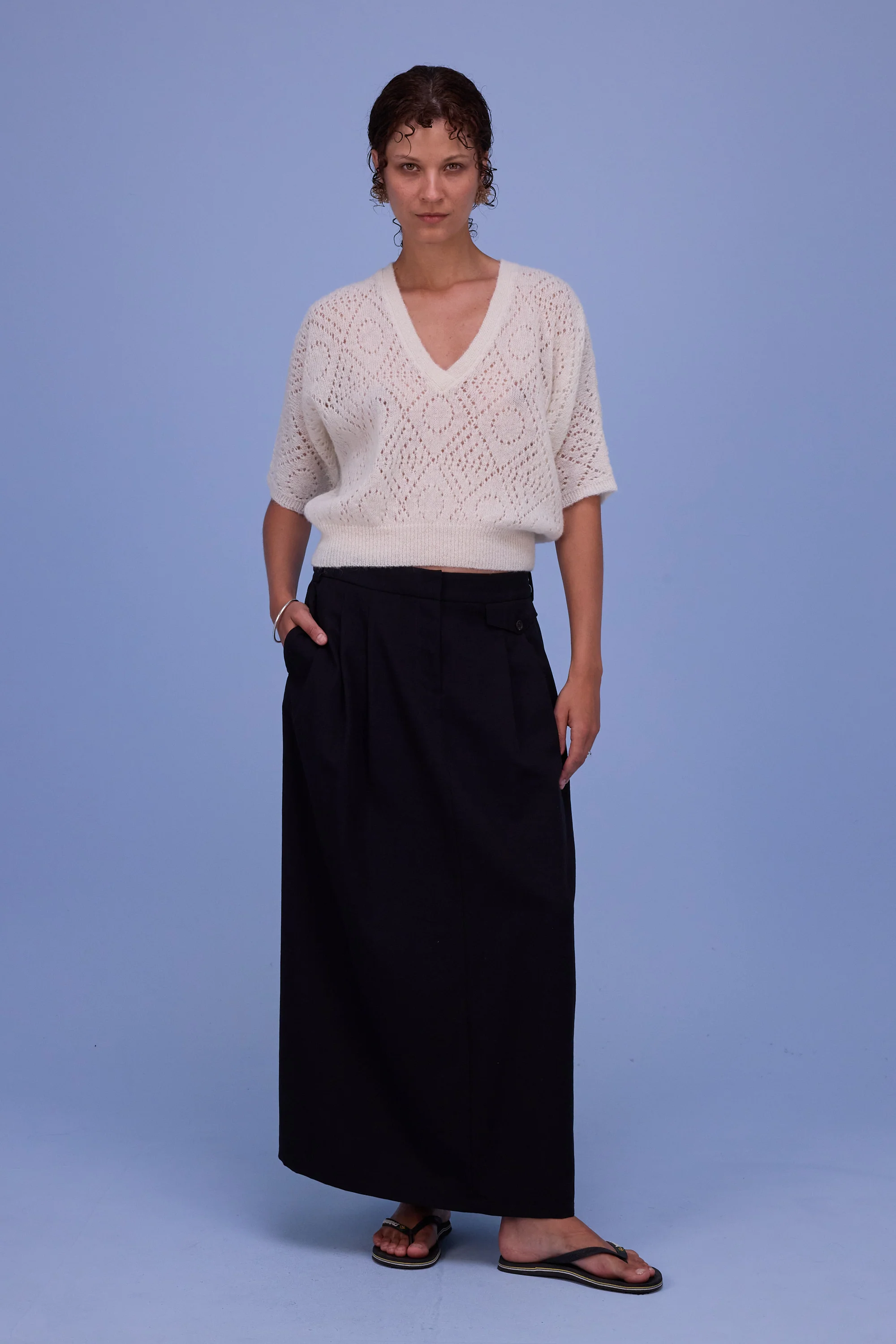 Hainaut top in off-white - Image 6
