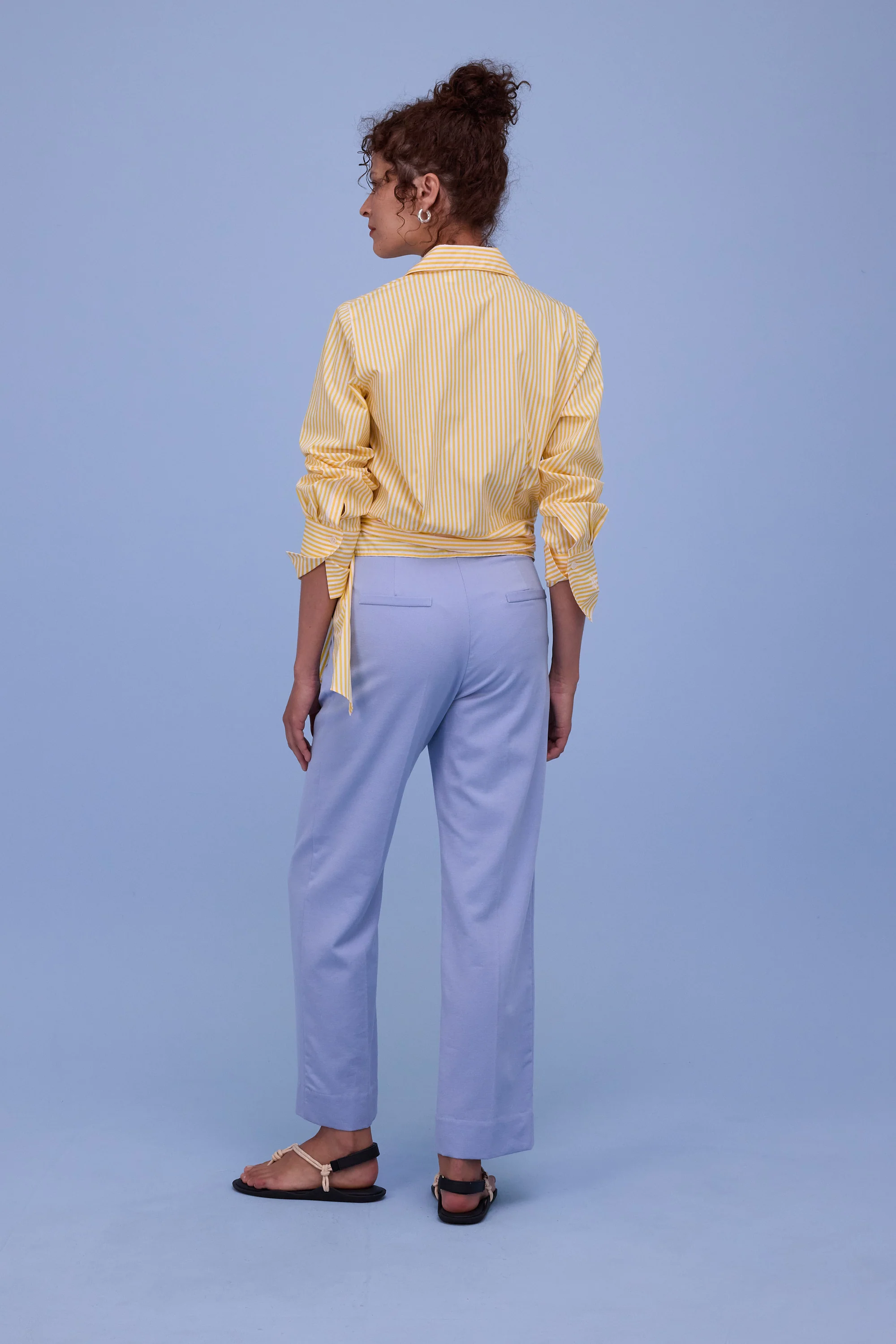 Halsey hemd in yellow stripes - Image 4
