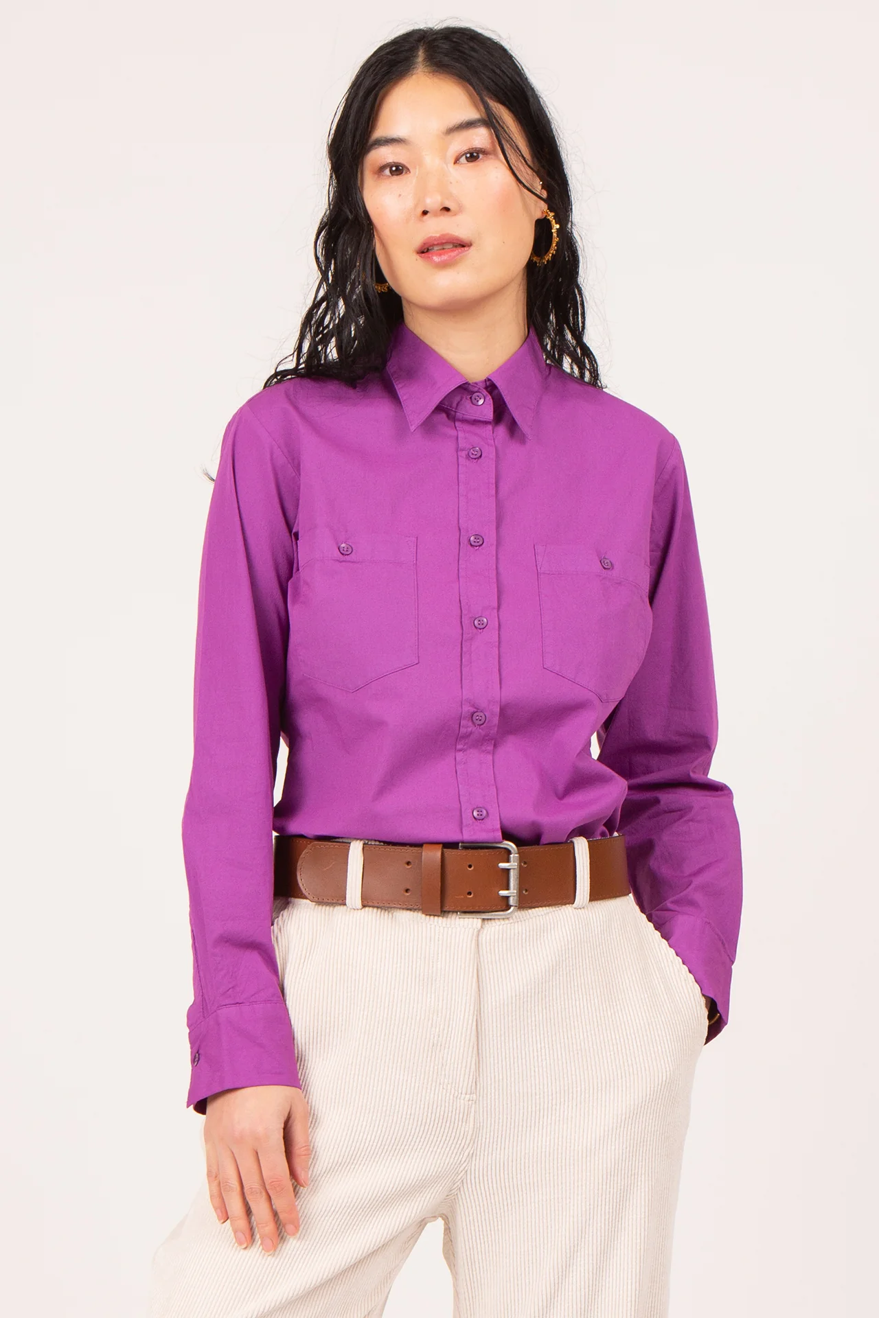 Cognac riem met dubbele sluiting - Image 3