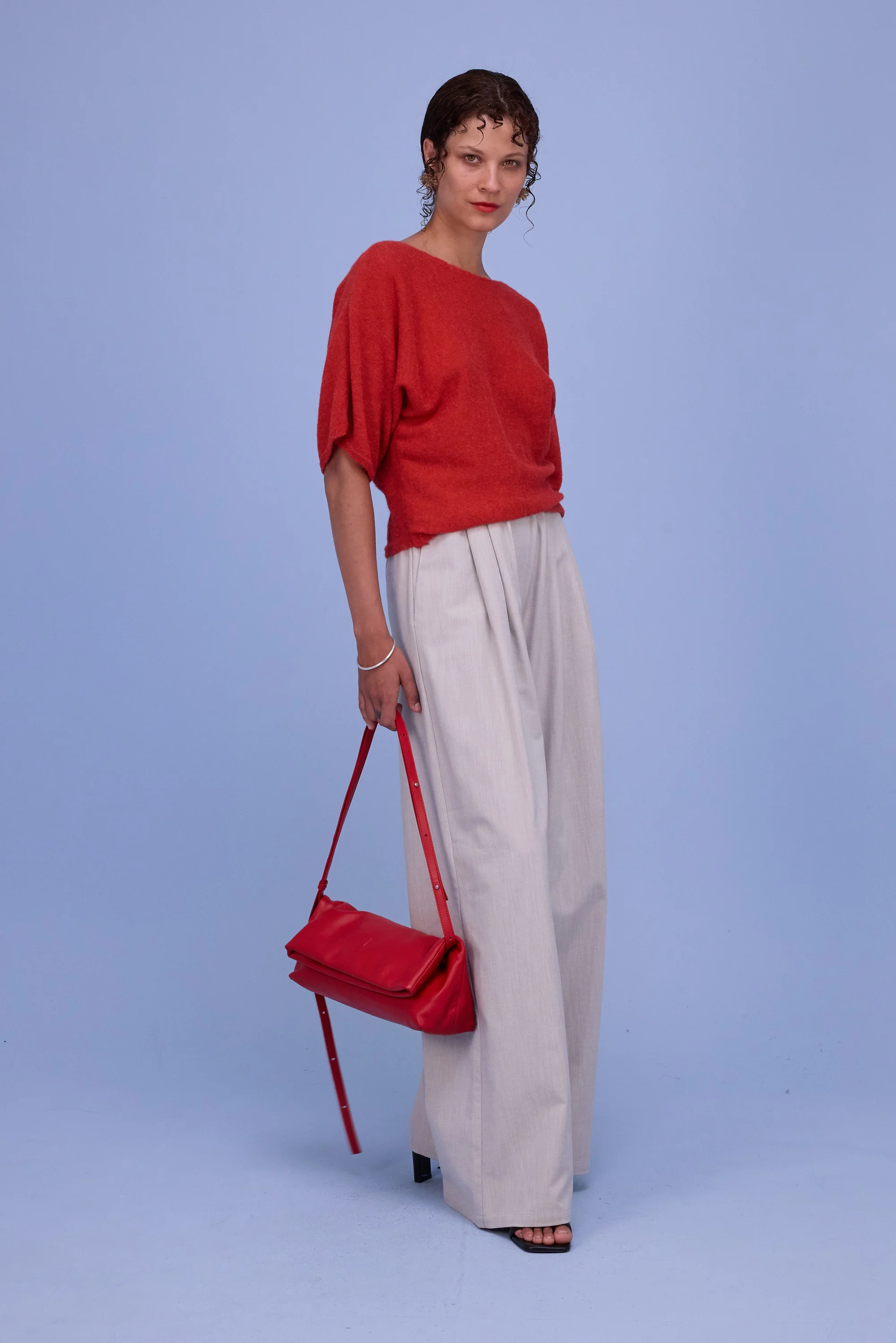 Haarlem top in poppy red - Image 3