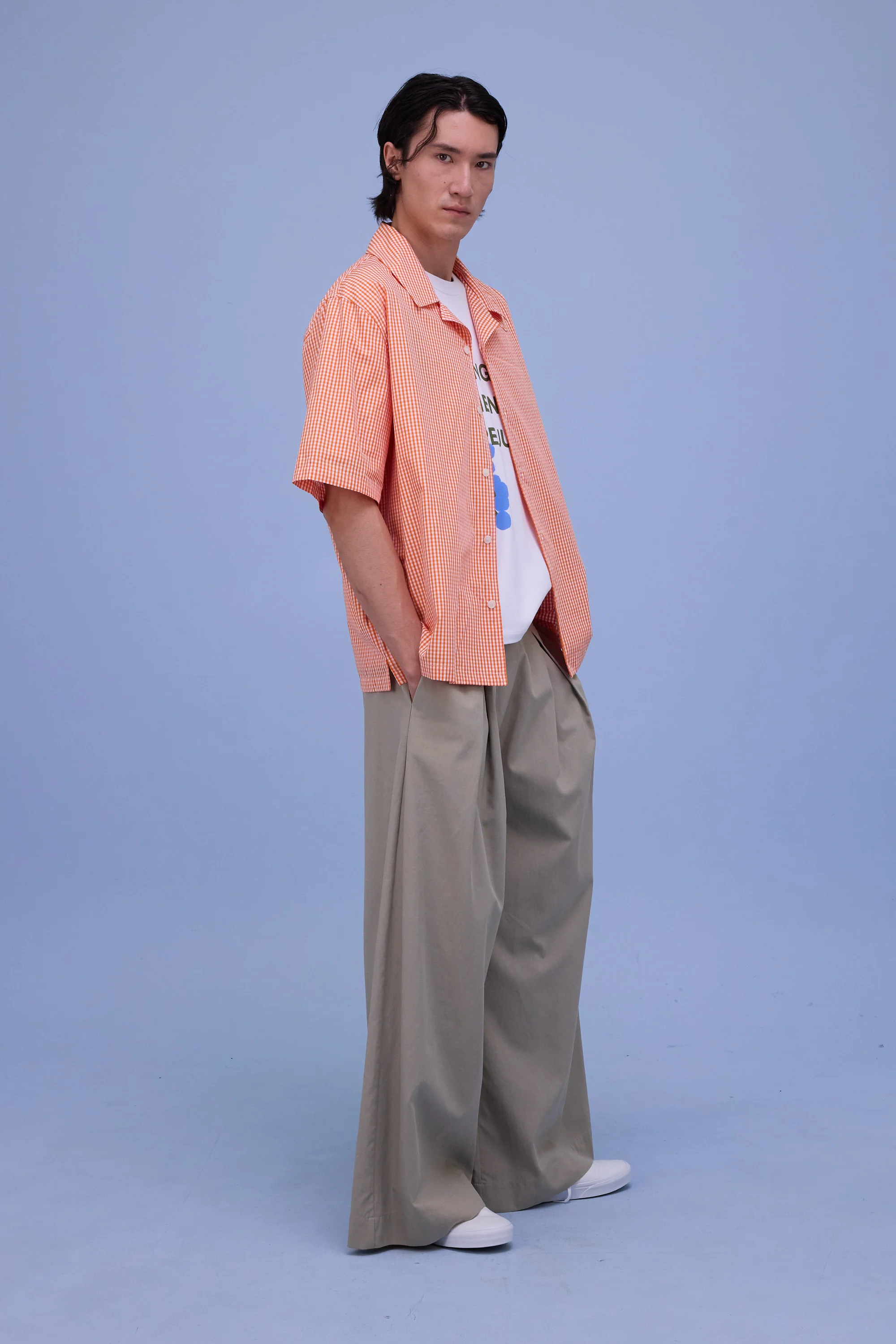 Hugo hemd in vichy orange checks - Image 6