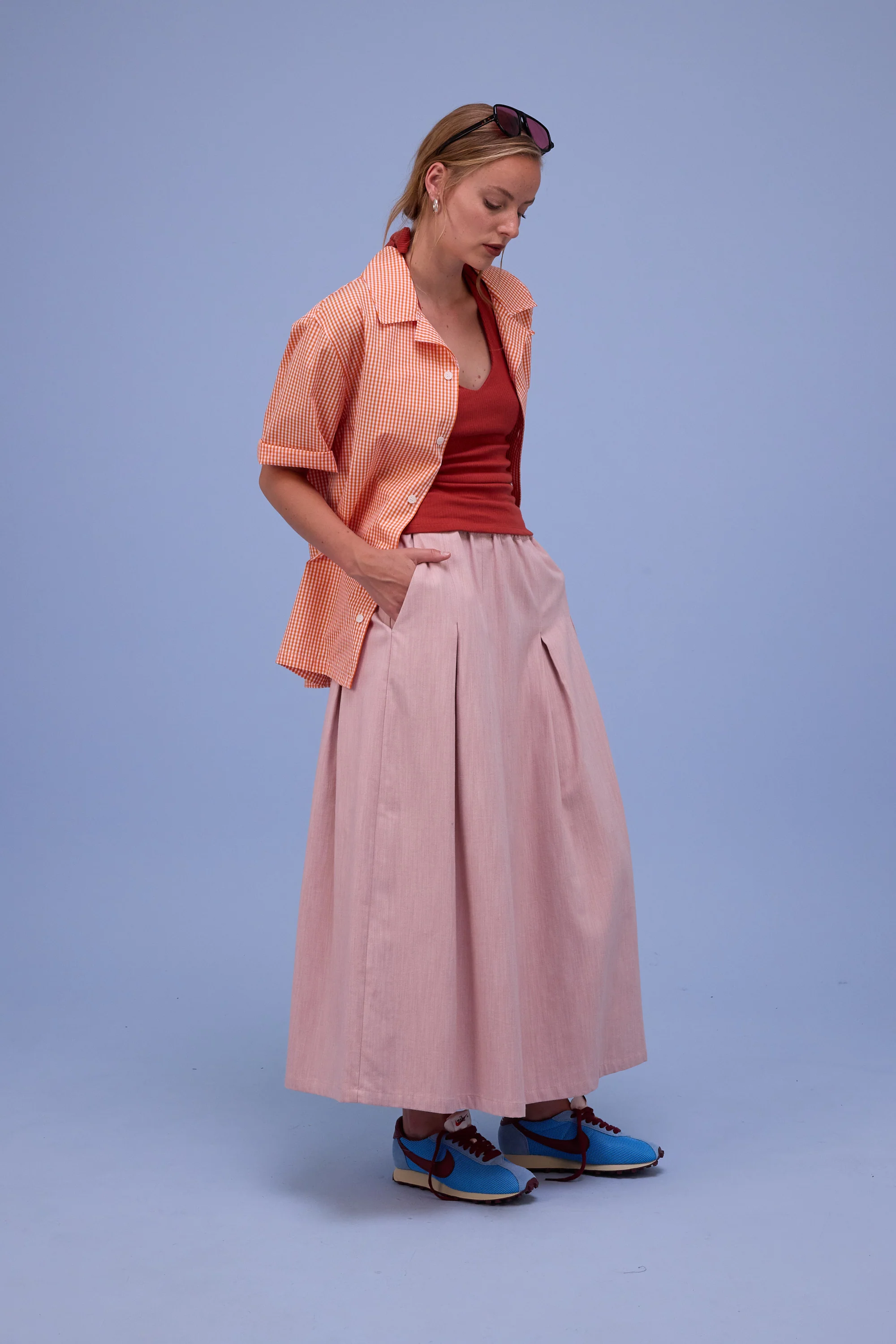 Hugo hemd in vichy orange checks - Image 7
