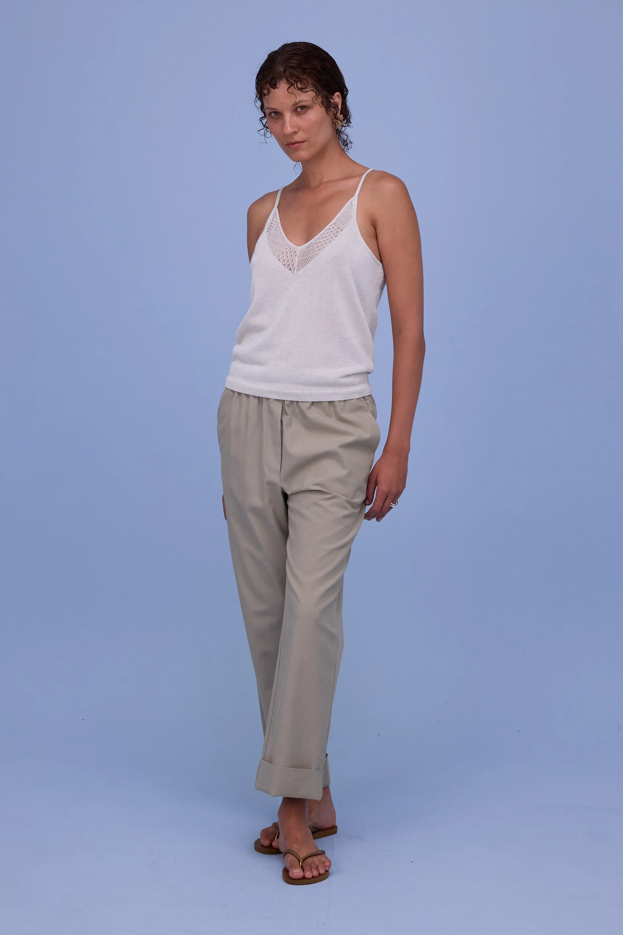 Honolulu top in white chiné - Image 2