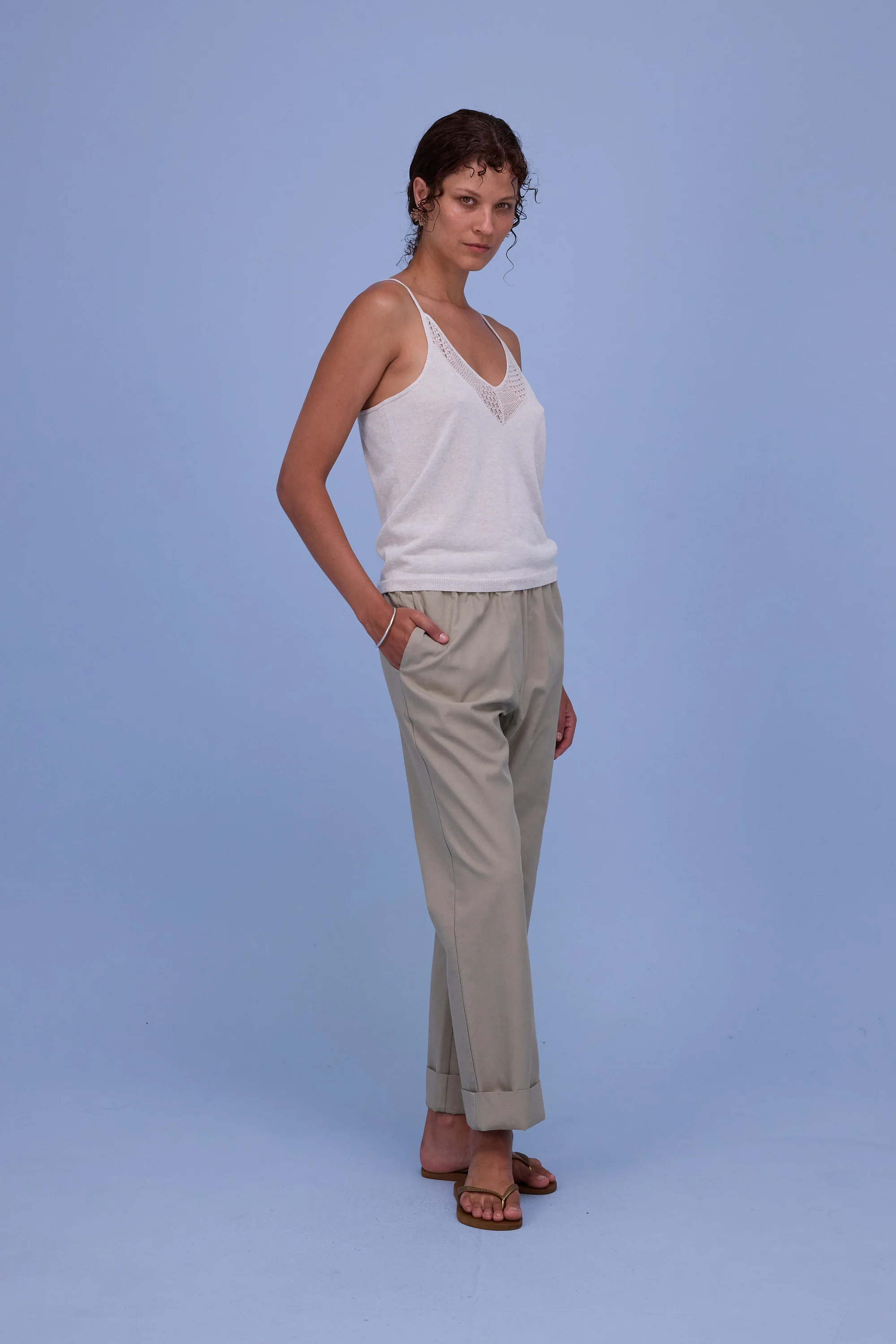 Honolulu top in white chiné - Image 5