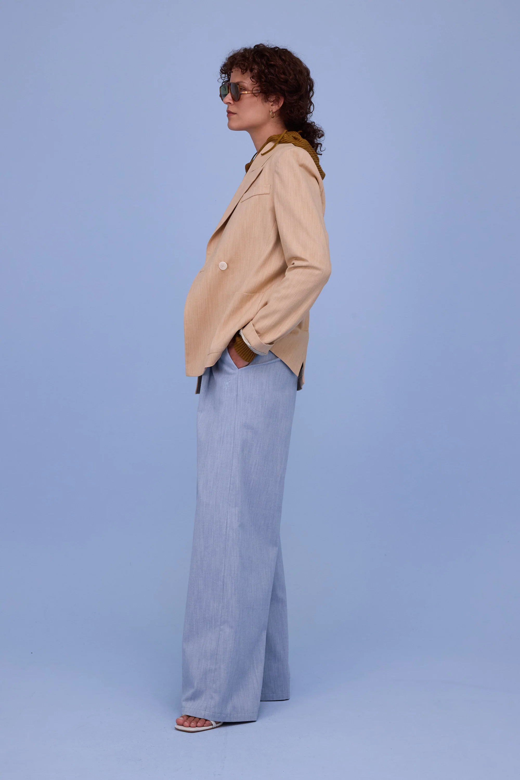 Davos blazer in soft amber - Image 3