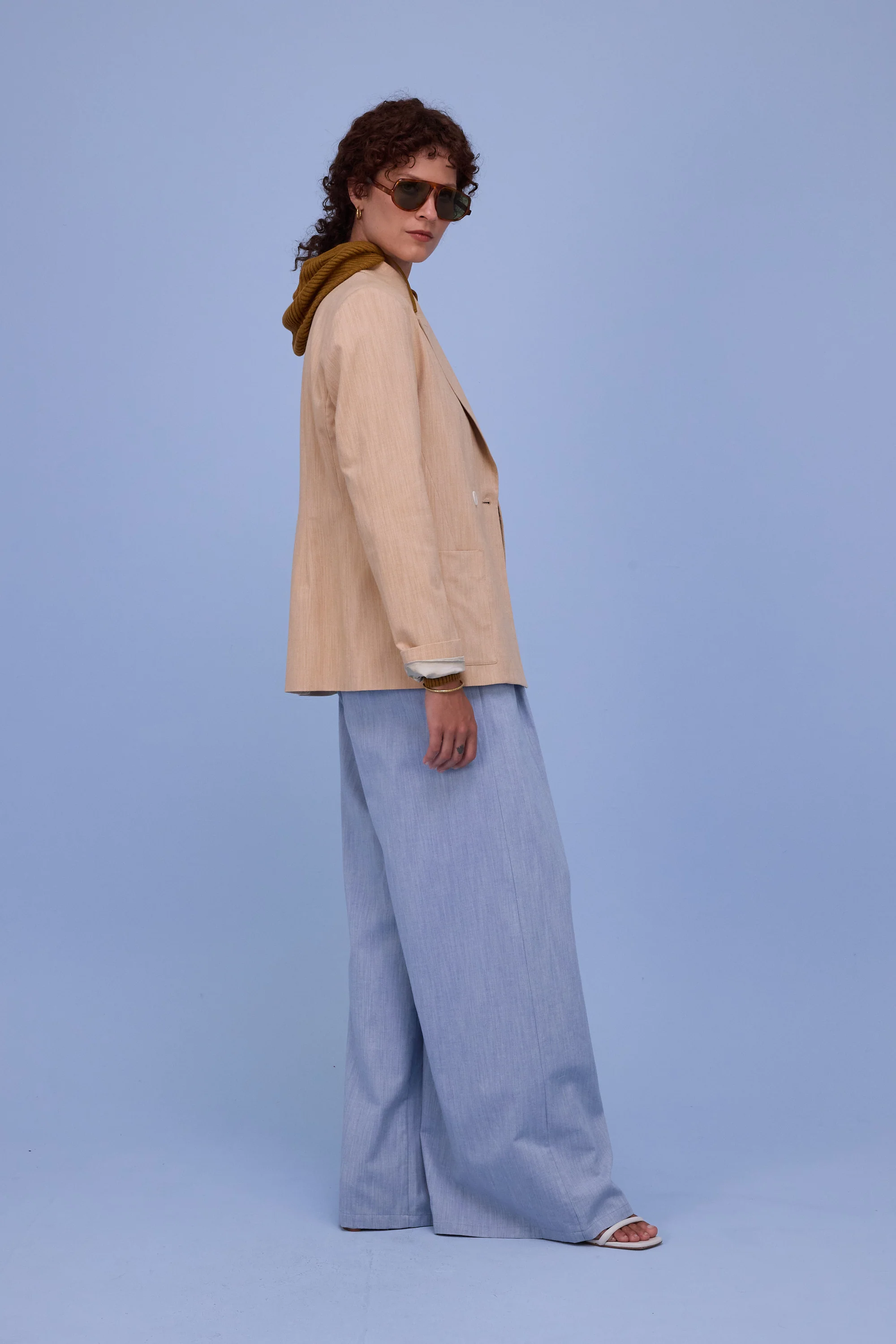 Davos blazer in soft amber - Image 5
