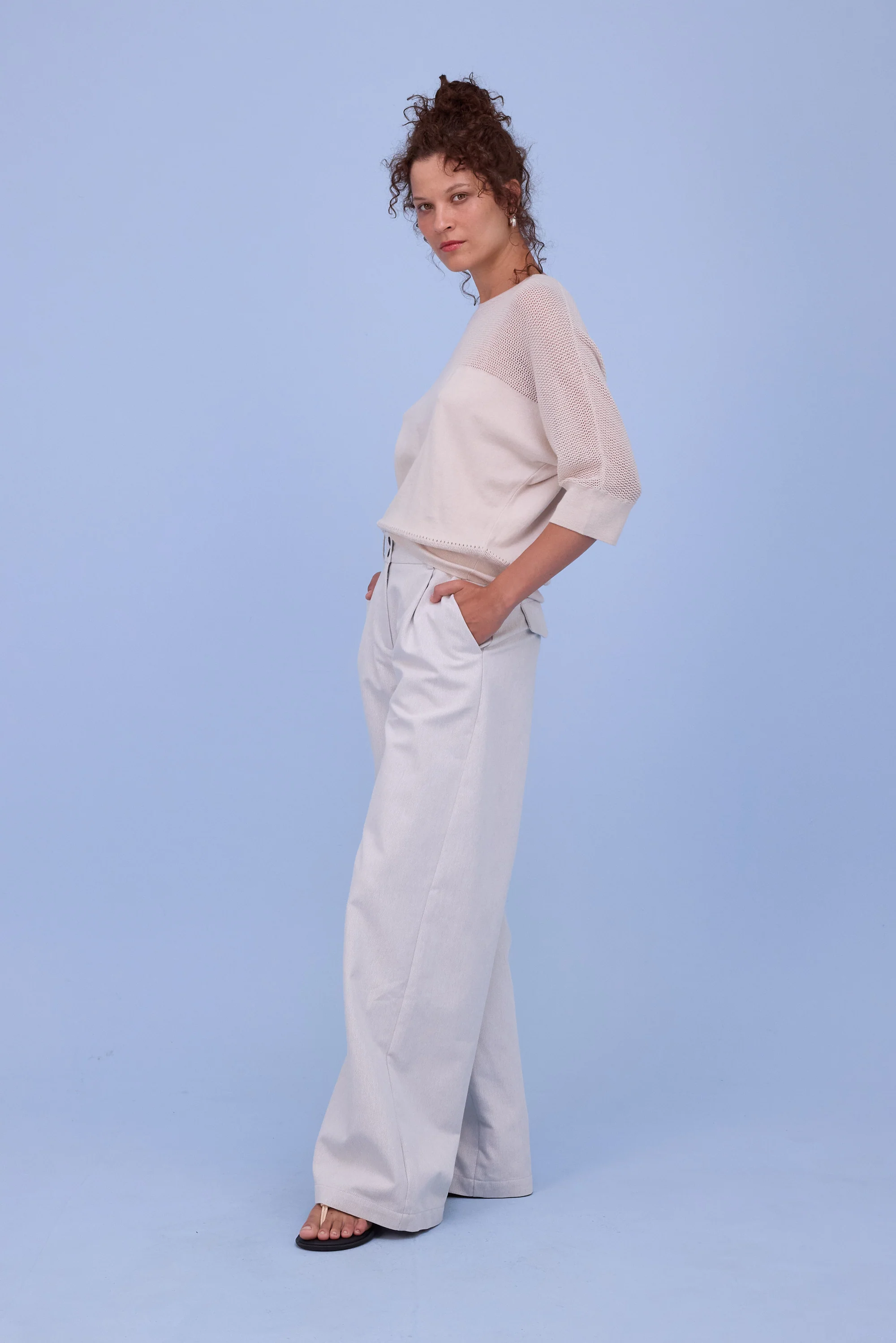 Hiroo top in almond - Image 3