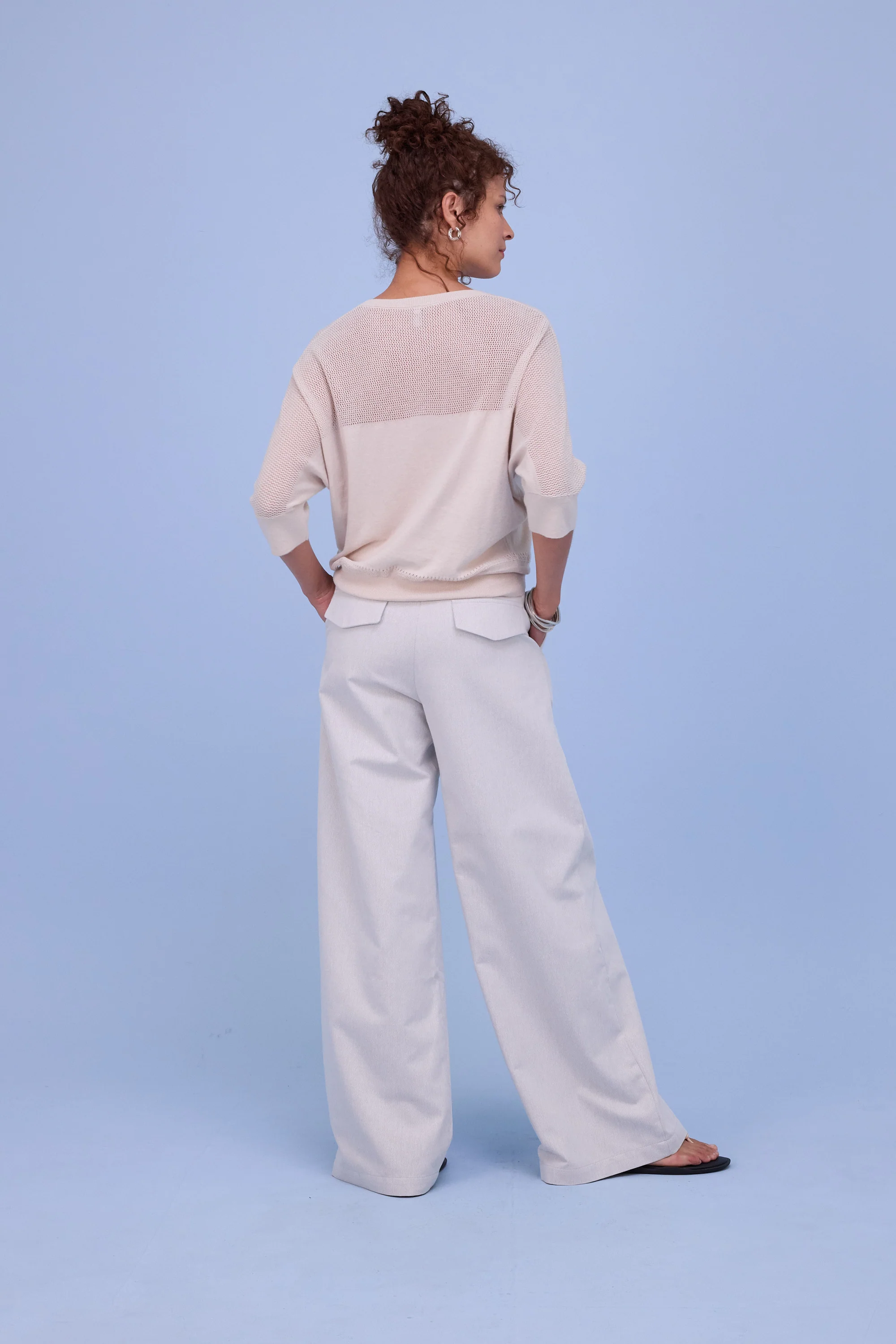 Hiroo top in almond - Image 4