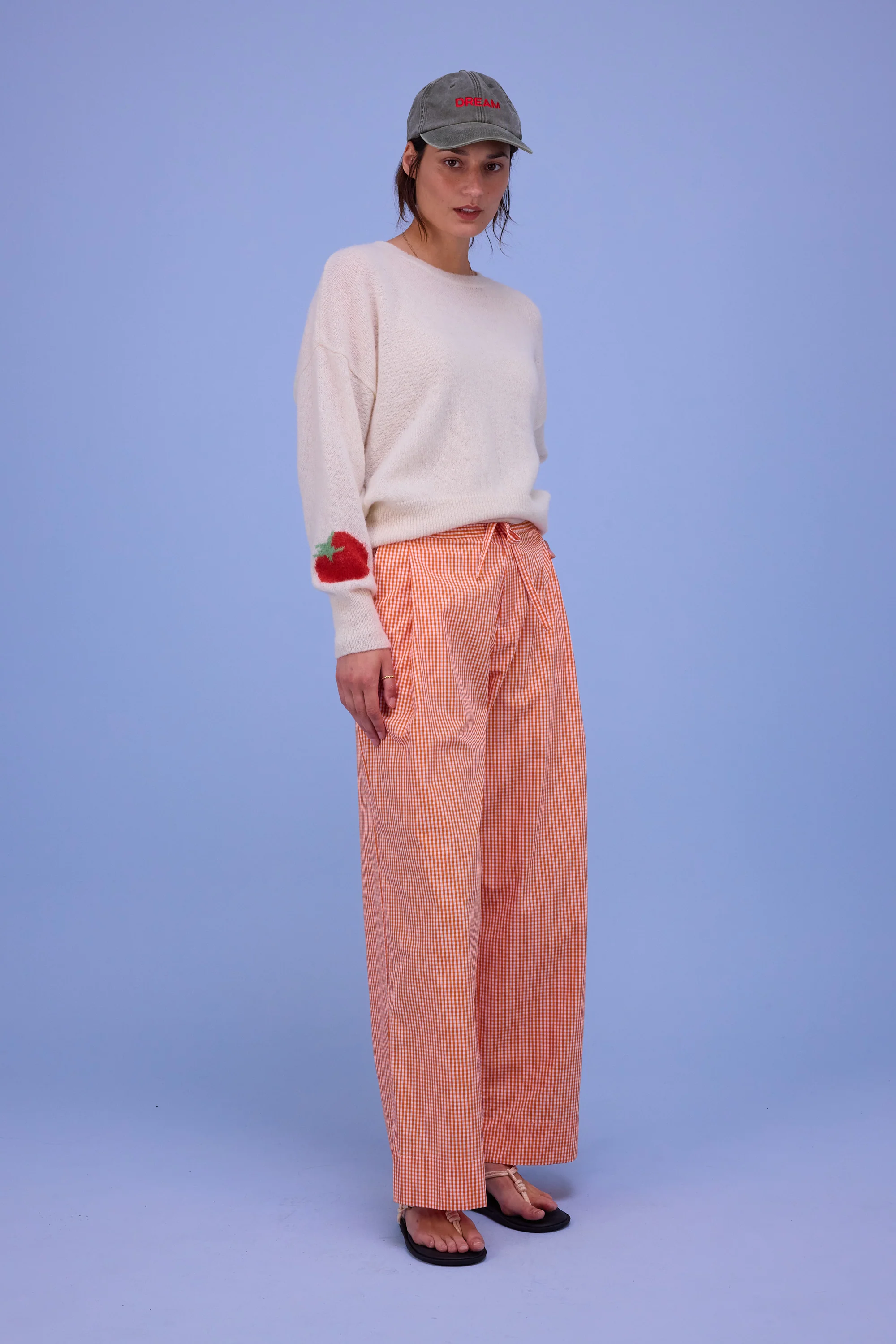 Haiko broek in vichy orange checks - Image 6
