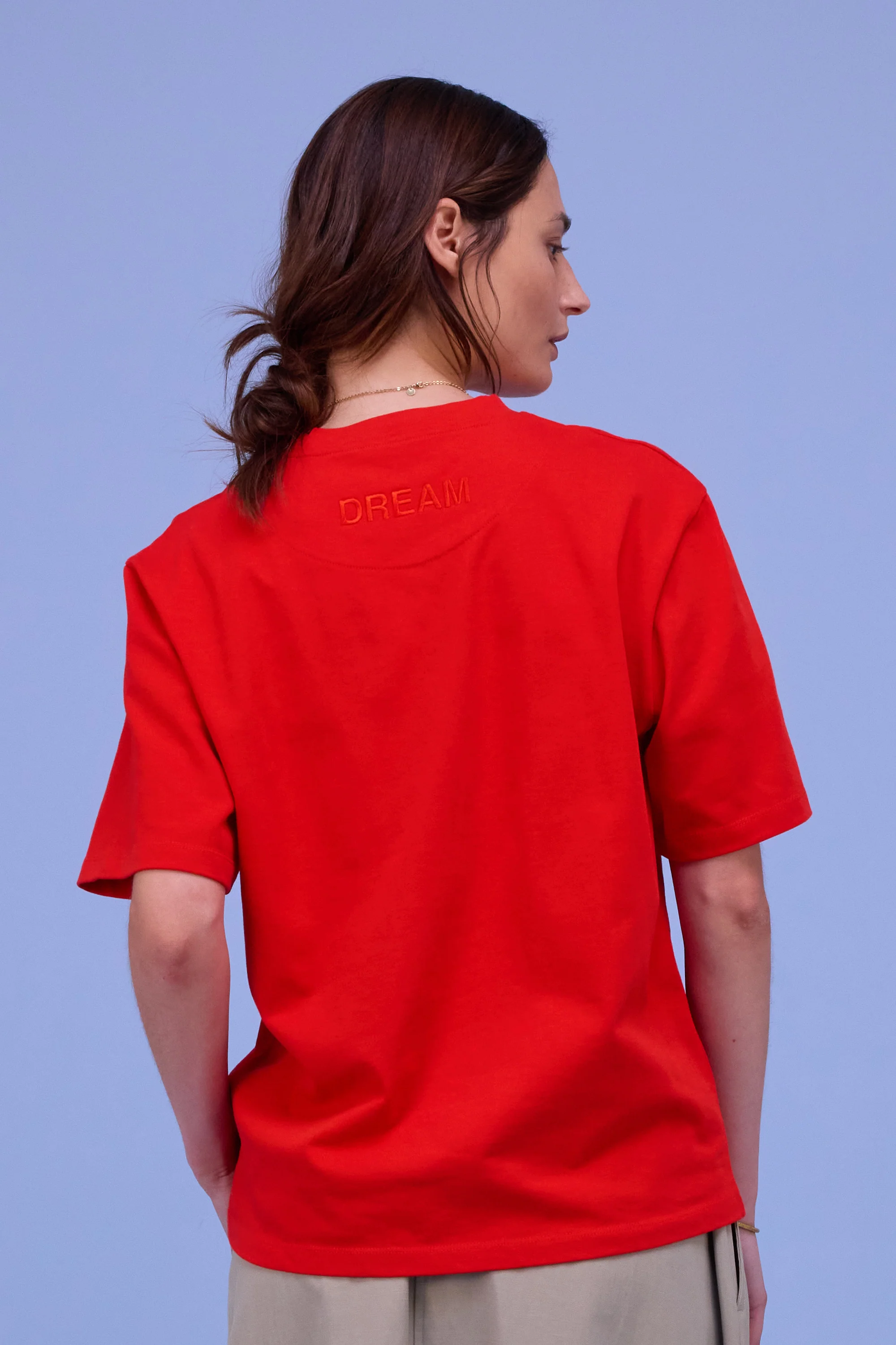 Haiden T-shirt in fiesta red - Image 2