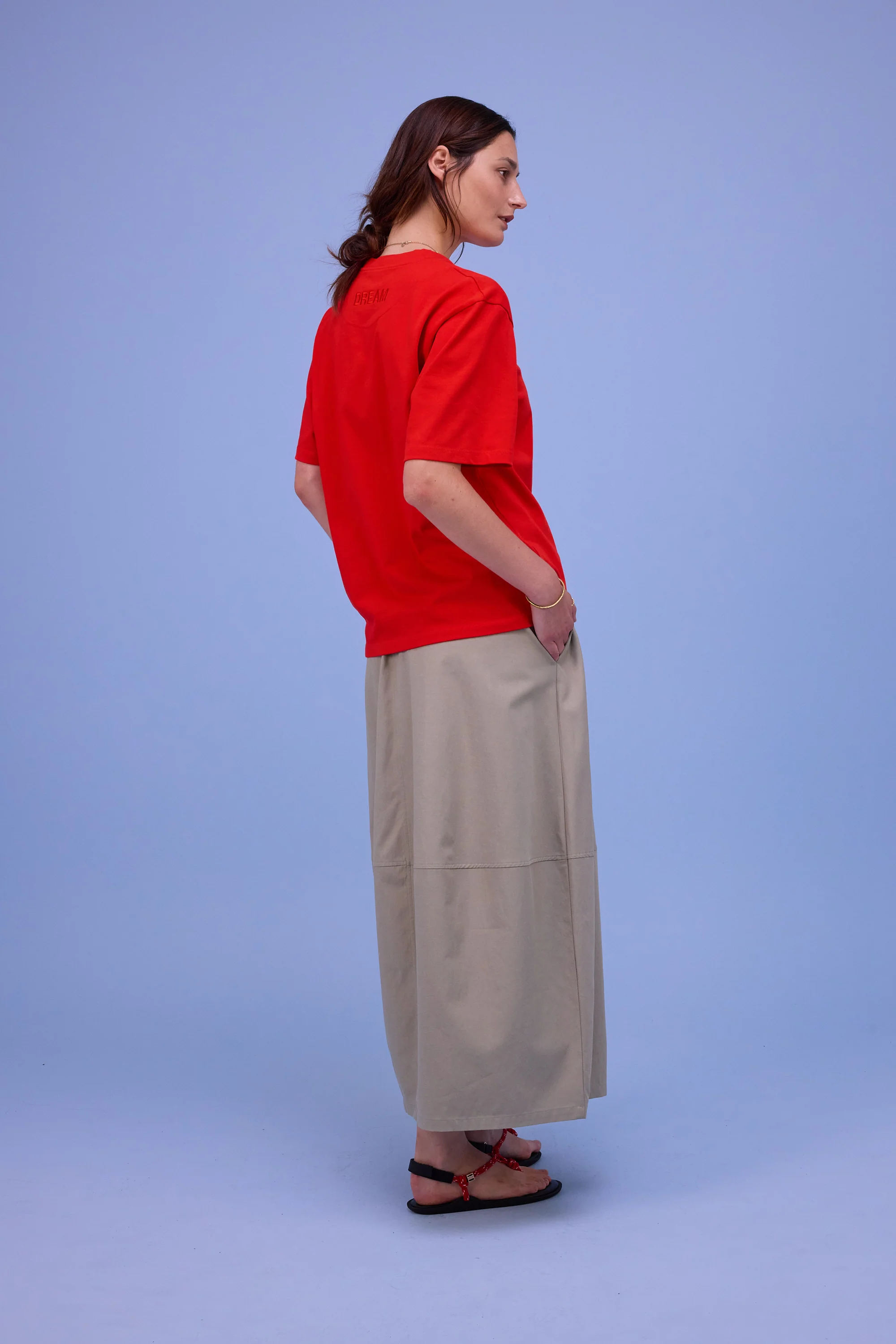 Haiden T-shirt in fiesta red - Image 4