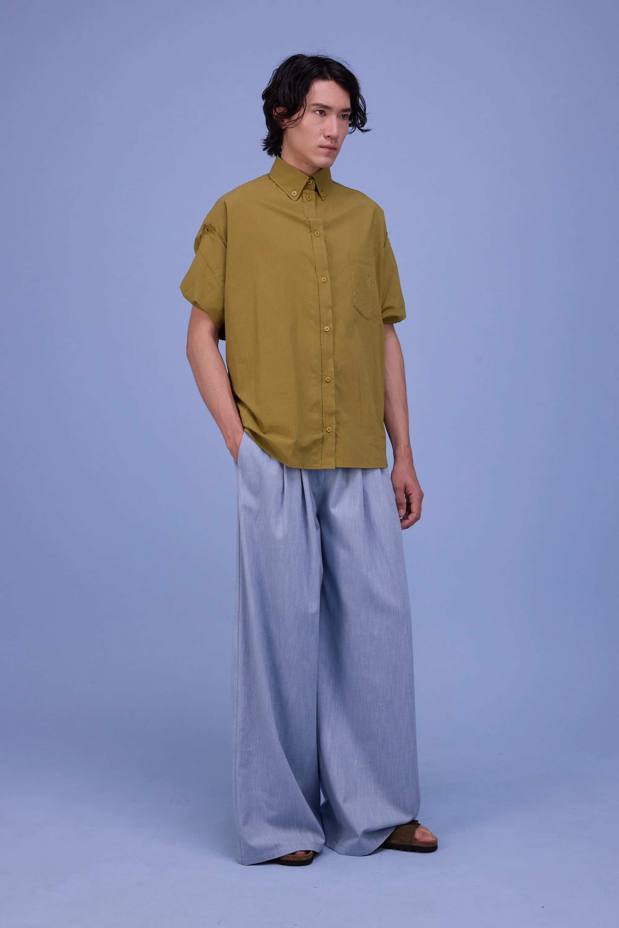 Harper hemd in moss - Image 5