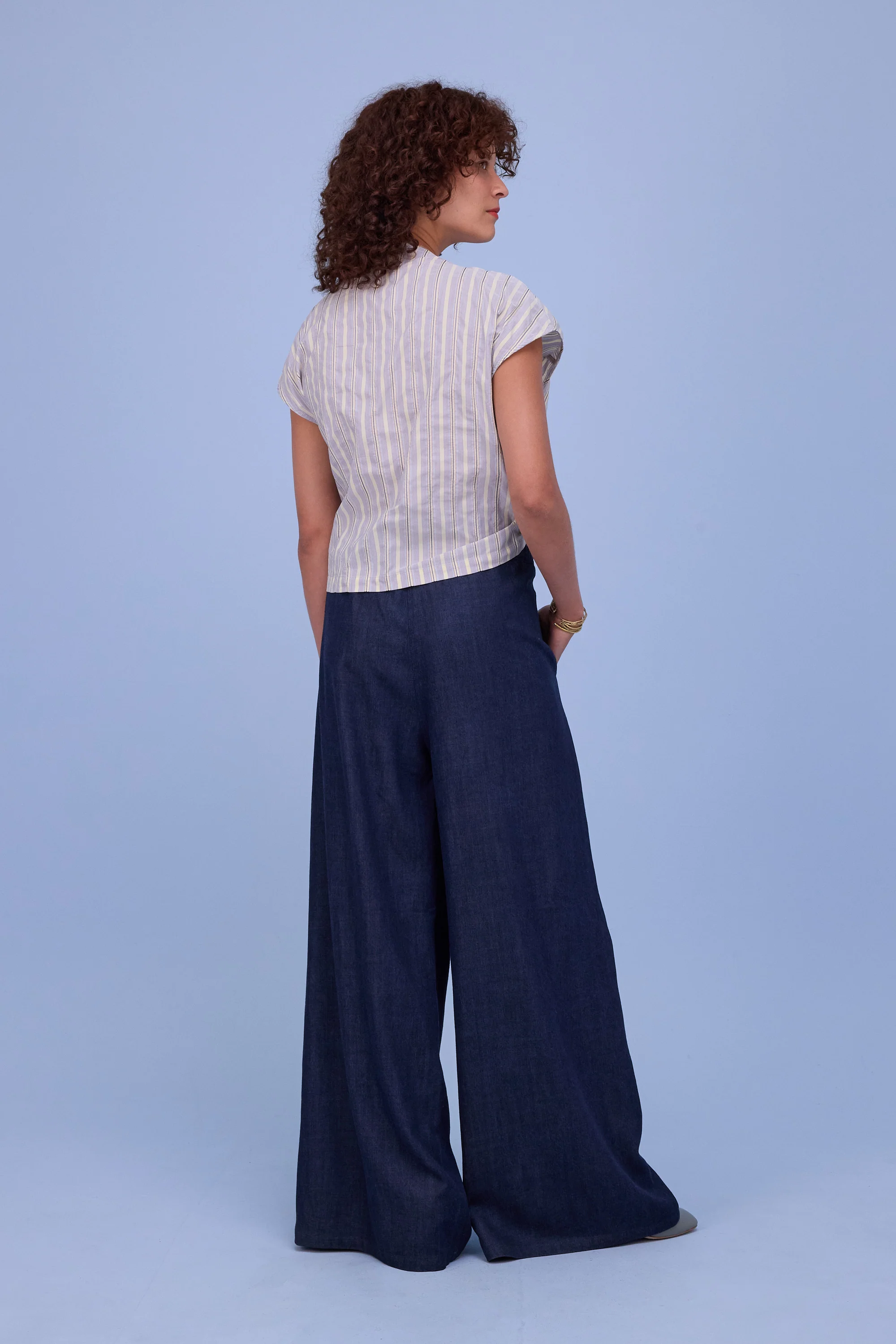 Harriet blouse in tender yellow taffeta - Image 3