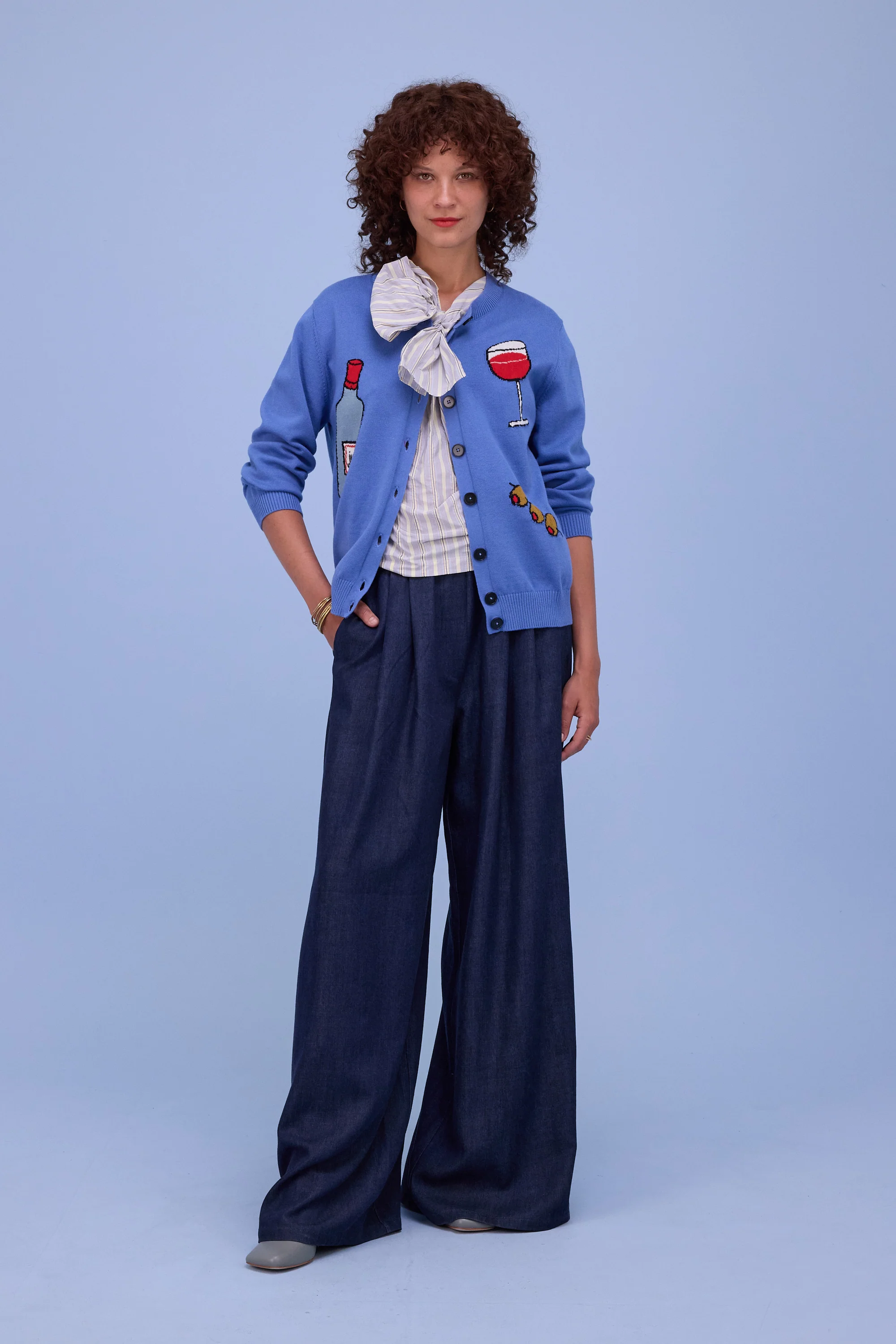 Harriet blouse in tender yellow taffeta - Image 4
