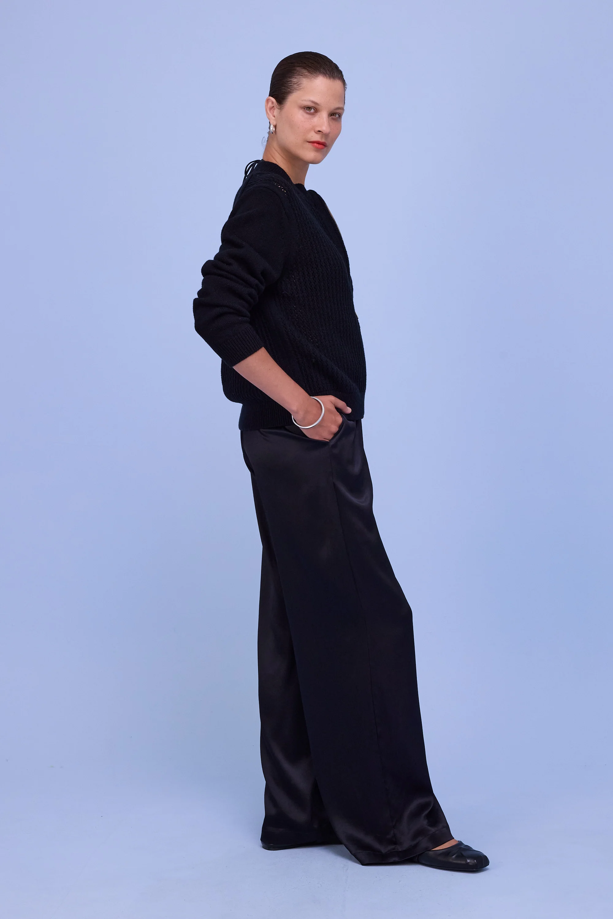 Herklion cardigan in zwart - Image 4