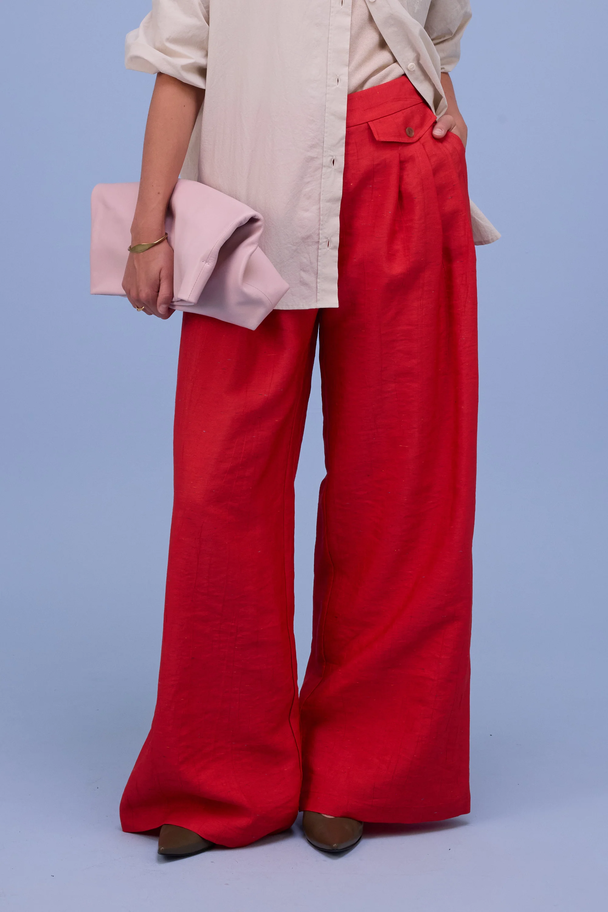 Guy broek in fiesta red santoso