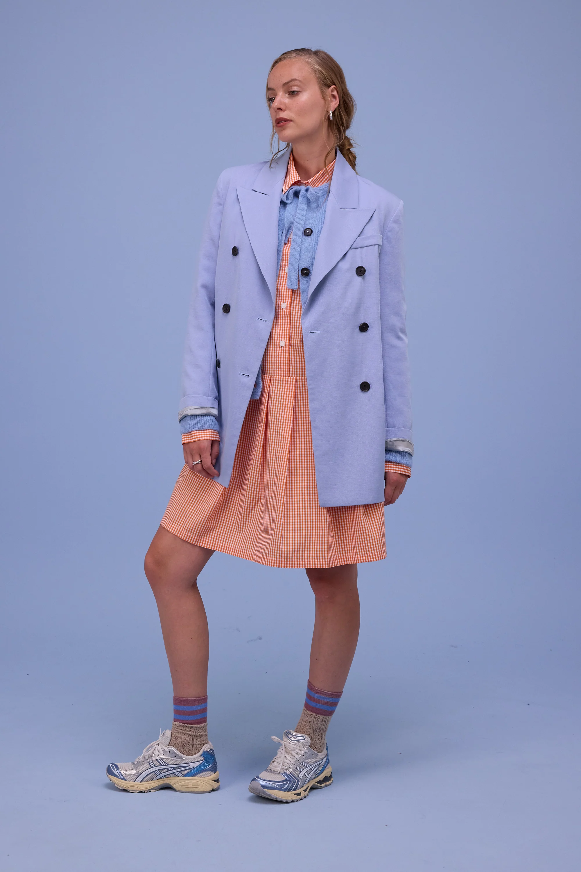 Helsinki cardigan in chambray blue - Image 6