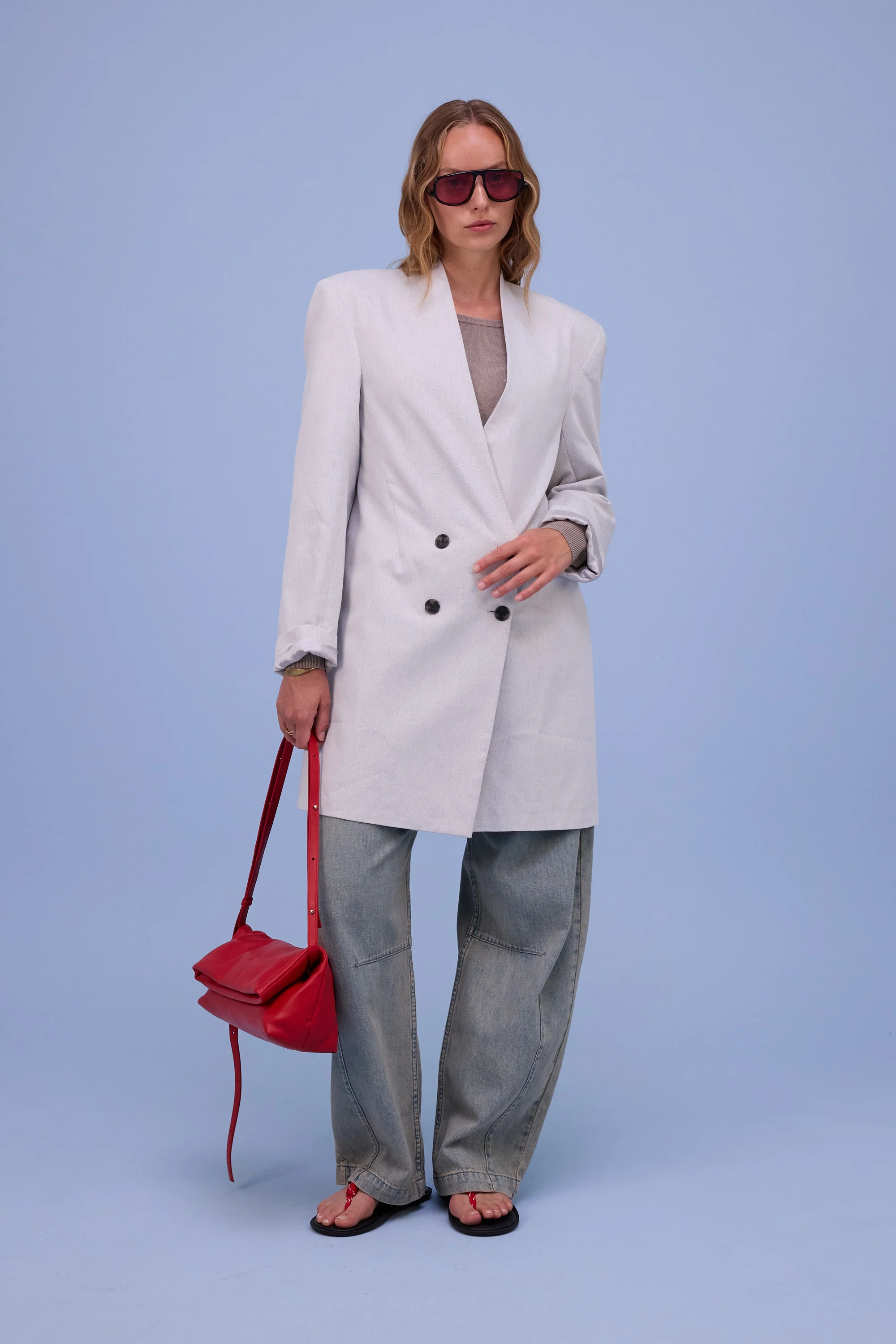Hivan broek in sand denim - Image 5