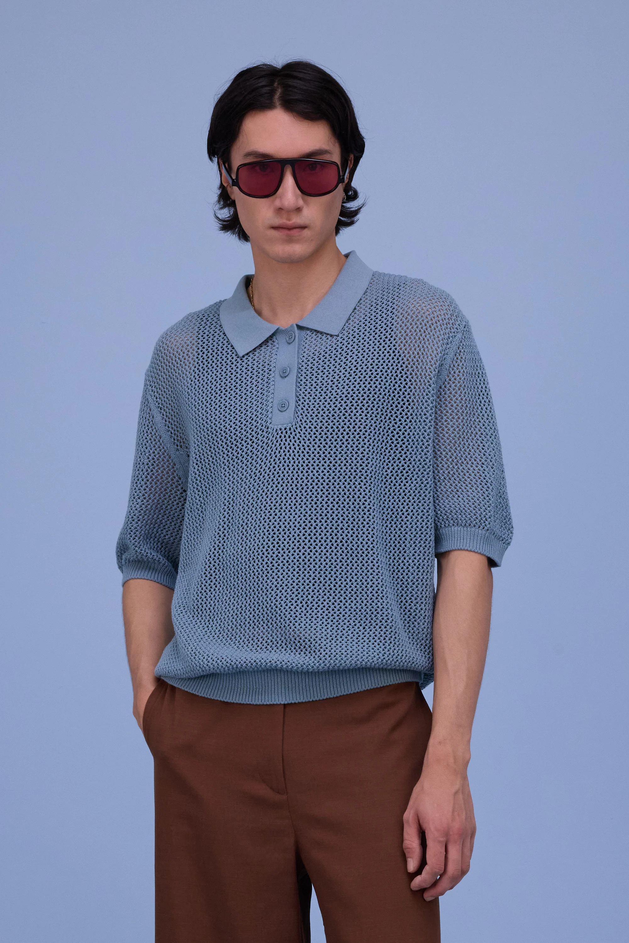 Hokkaido polo in dusk blue - Image 2